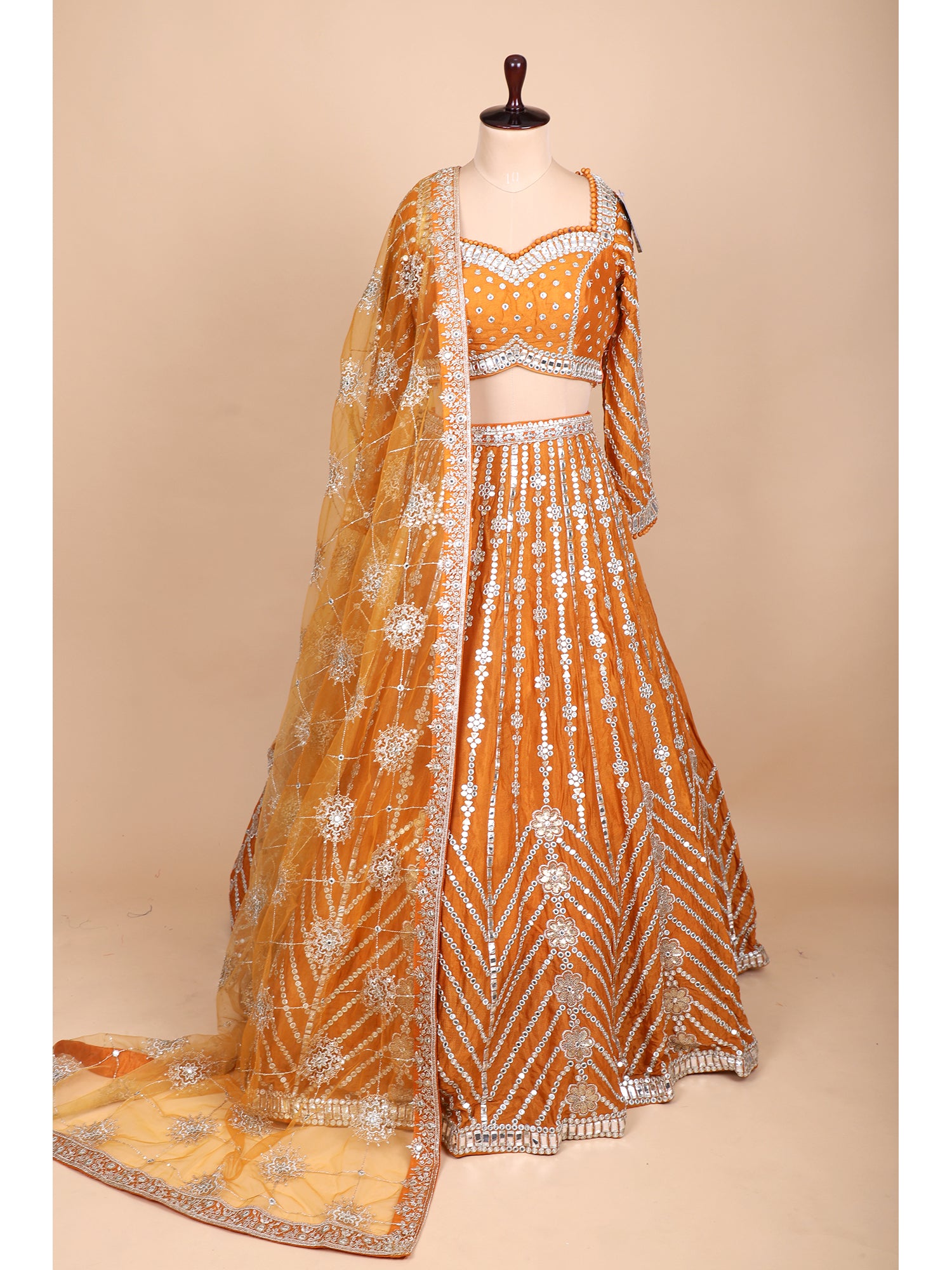 Orange Lehenga For Haldi & Festive Occasions