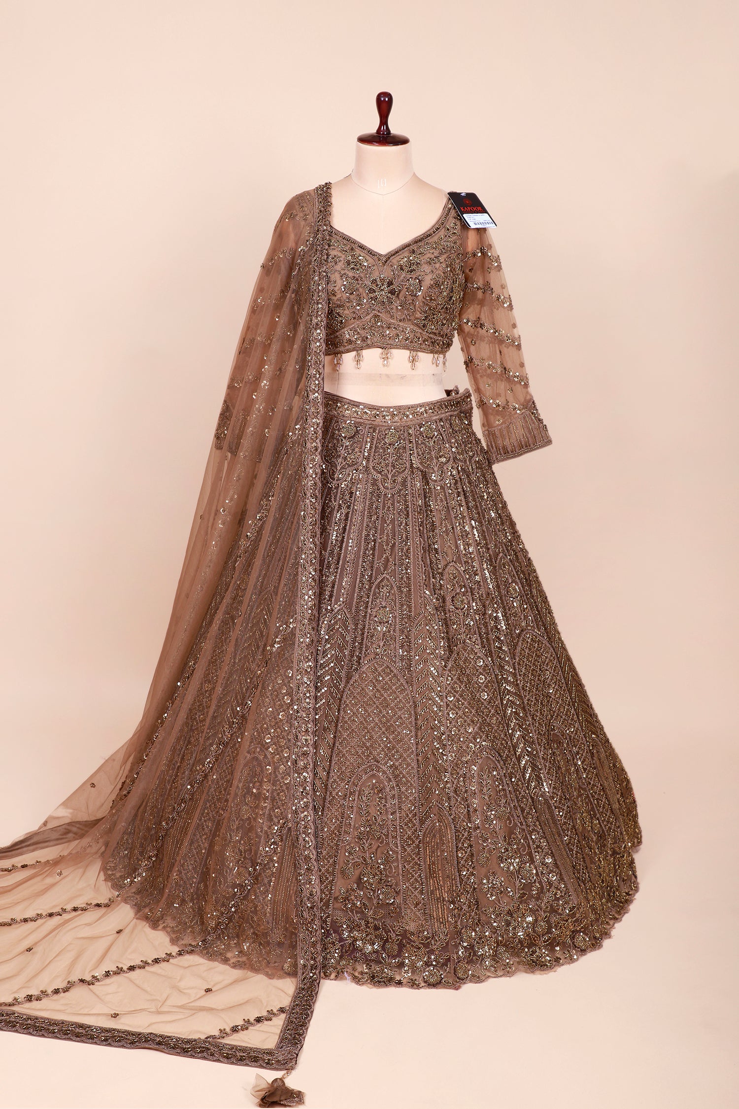 Luxury Dark Bronze Lehenga