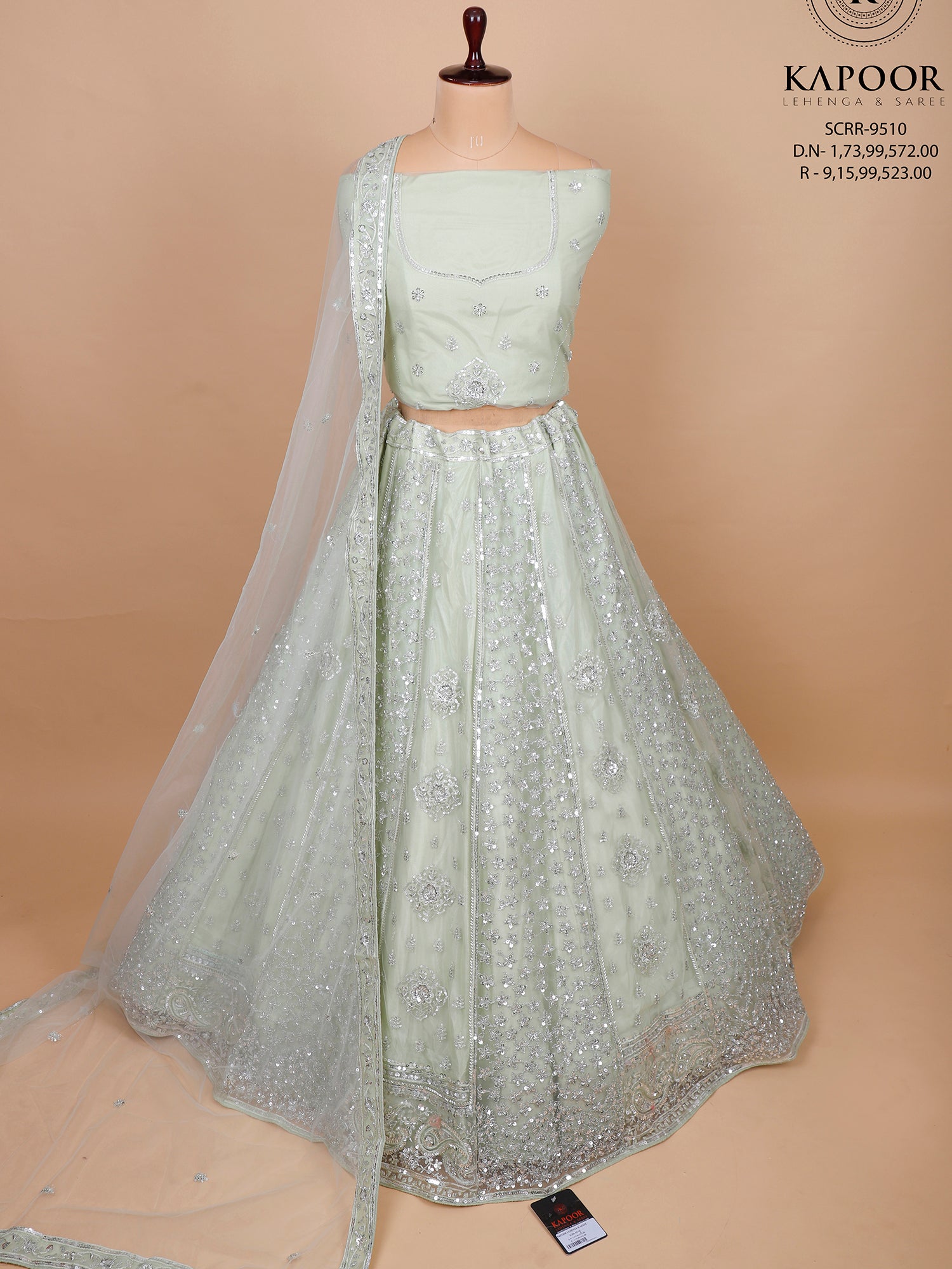 Pista Net Designer Lehenga