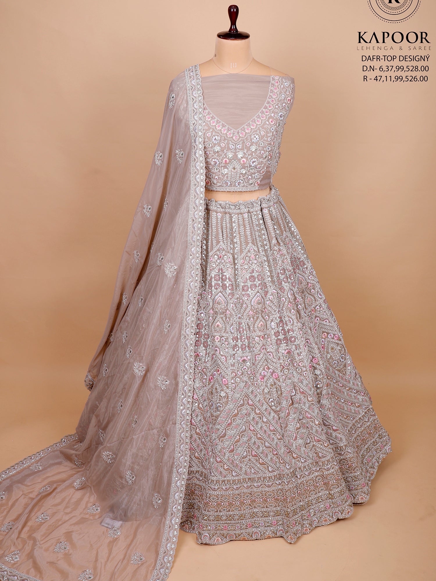 Blush In Beauty With Our Peach Silk Lehenga