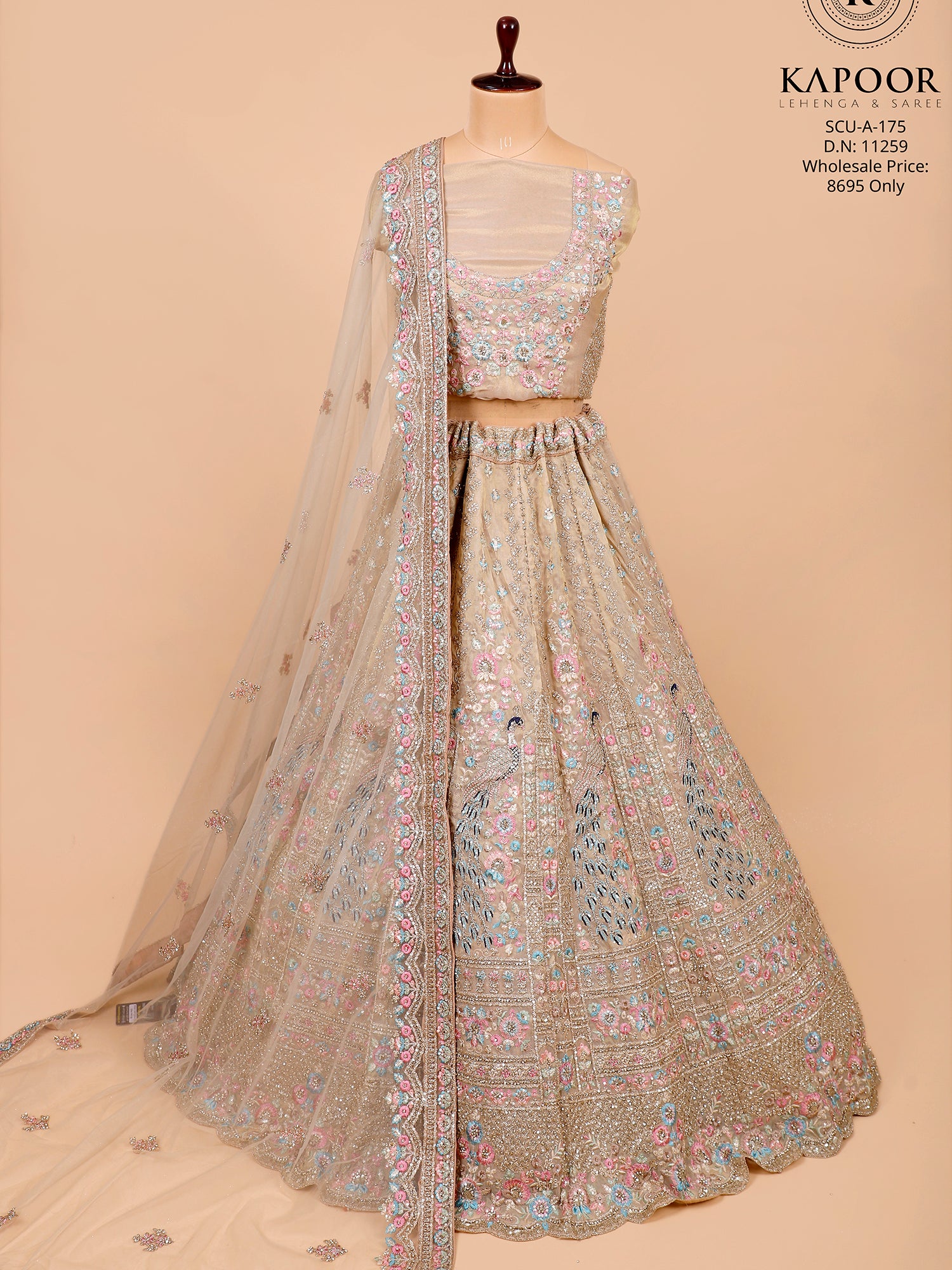Chicoo Bridal Lehenga With Thread