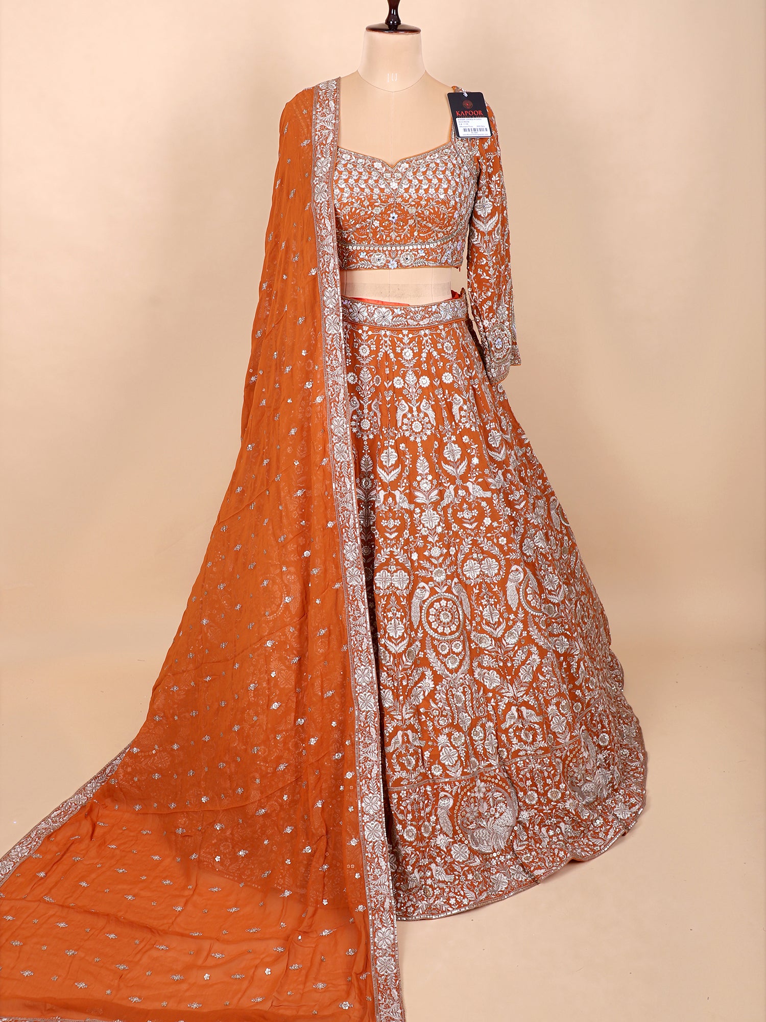 Georgette Lehenga Set In Golden Glow Mustard