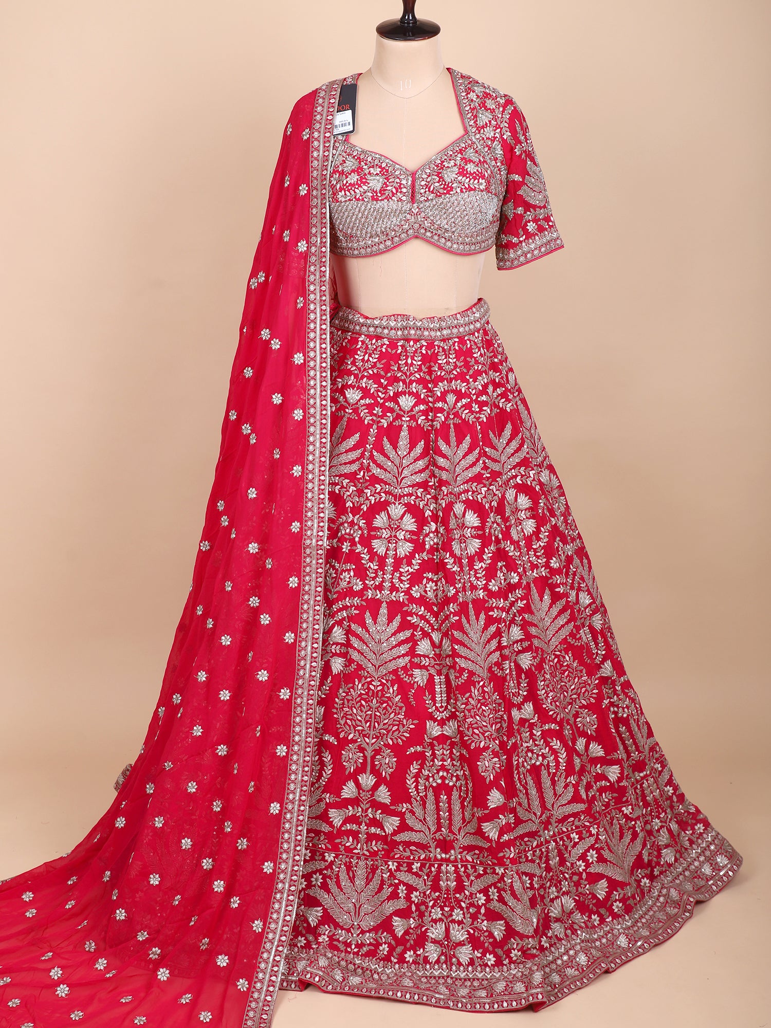 Embroidered Fuchsia Pink Lehenga For Parties