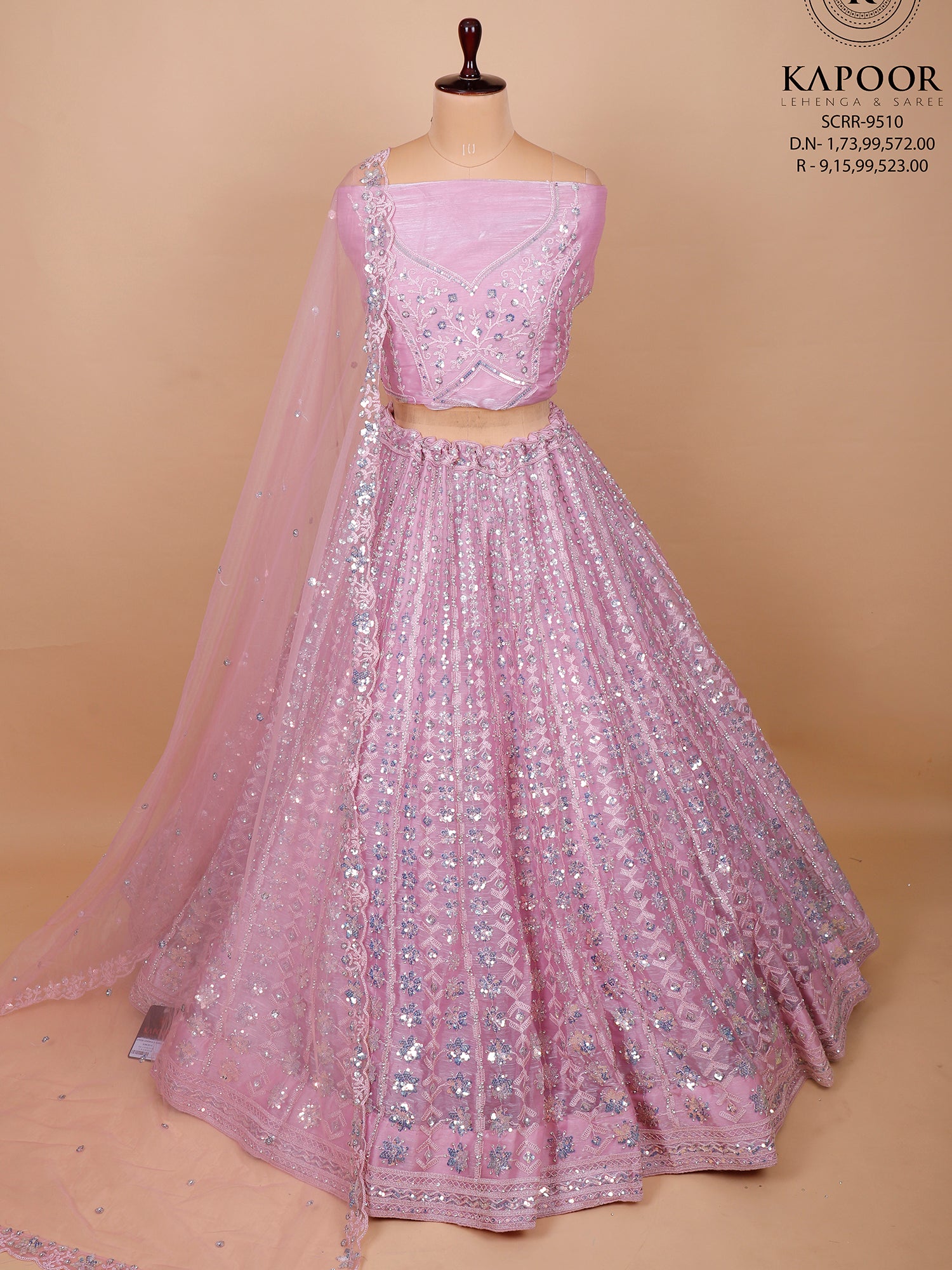 Baby Pink Couture Lehenga