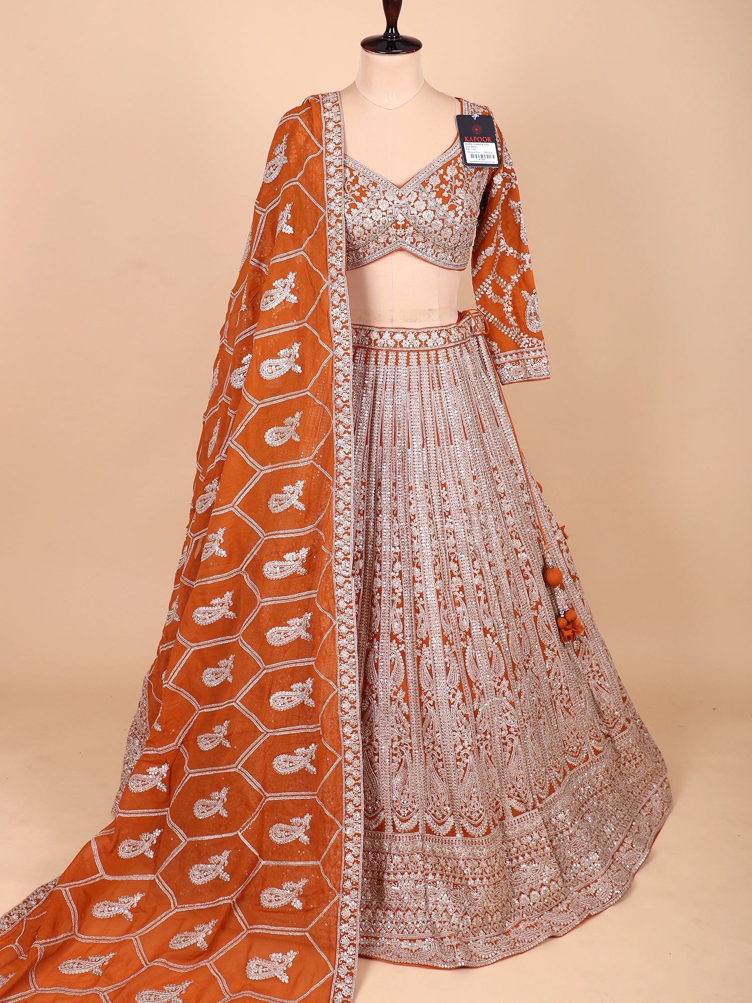 Designer Mustard Lehenga With Dupatta