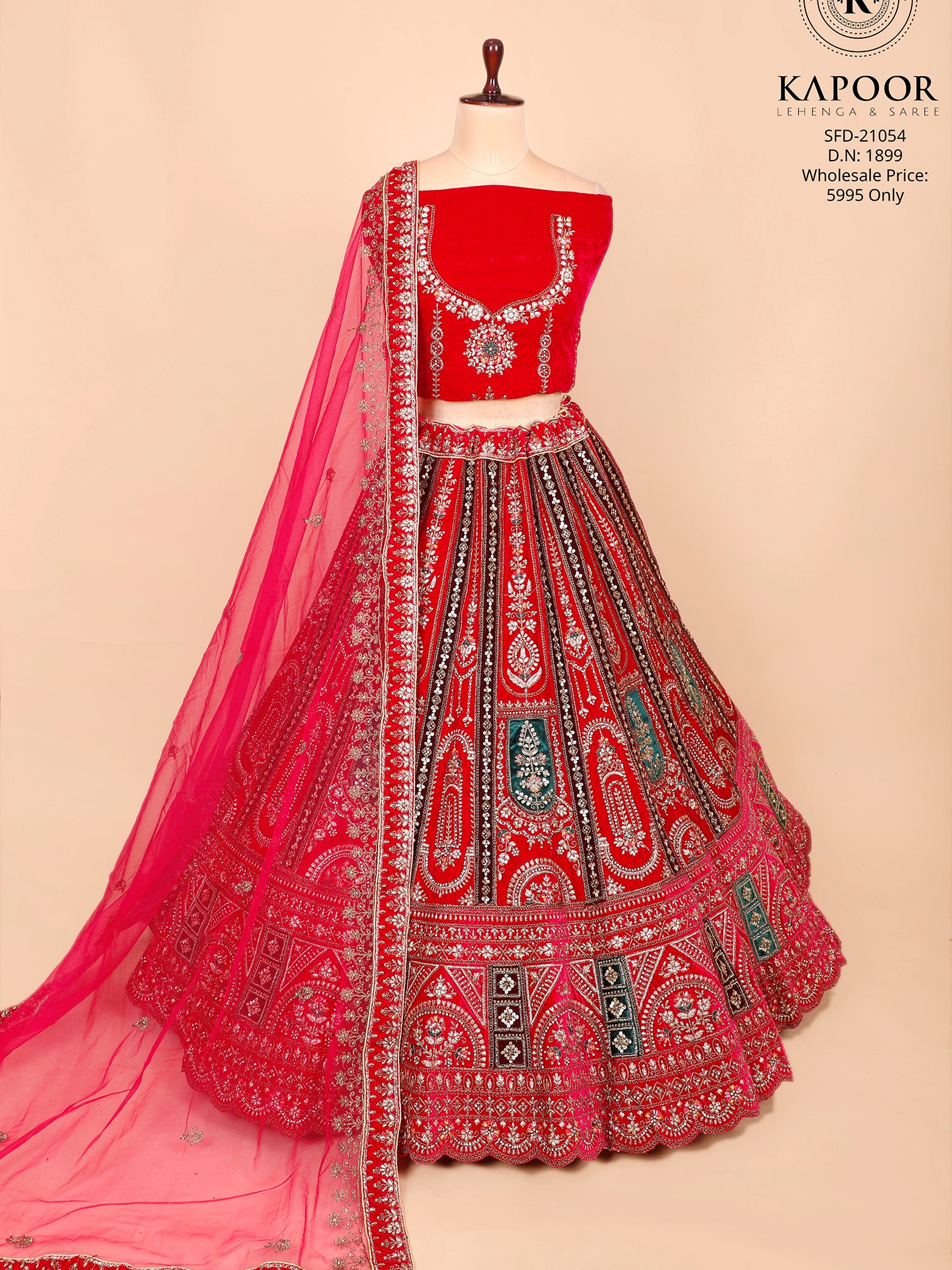 Royal Rani Velvet Lehenga