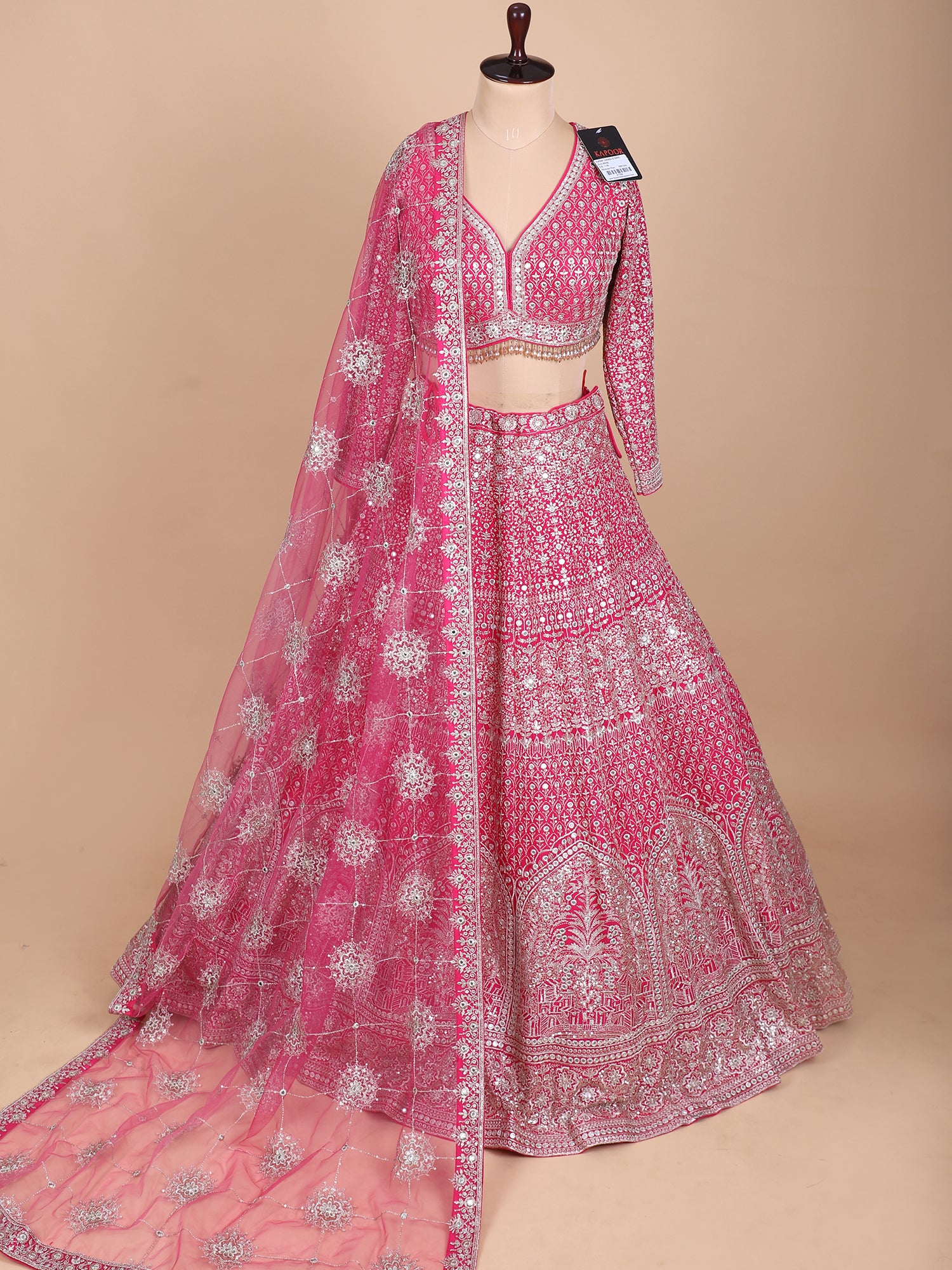 Handcrafted Blush Pink Lehenga For Women
