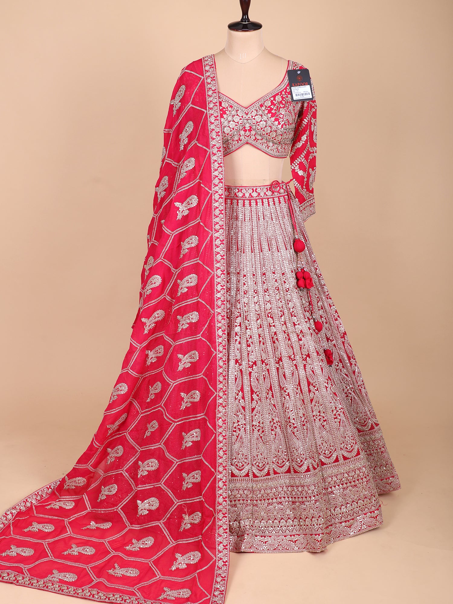 Blush Pink Georgette Embroidered Lehenga