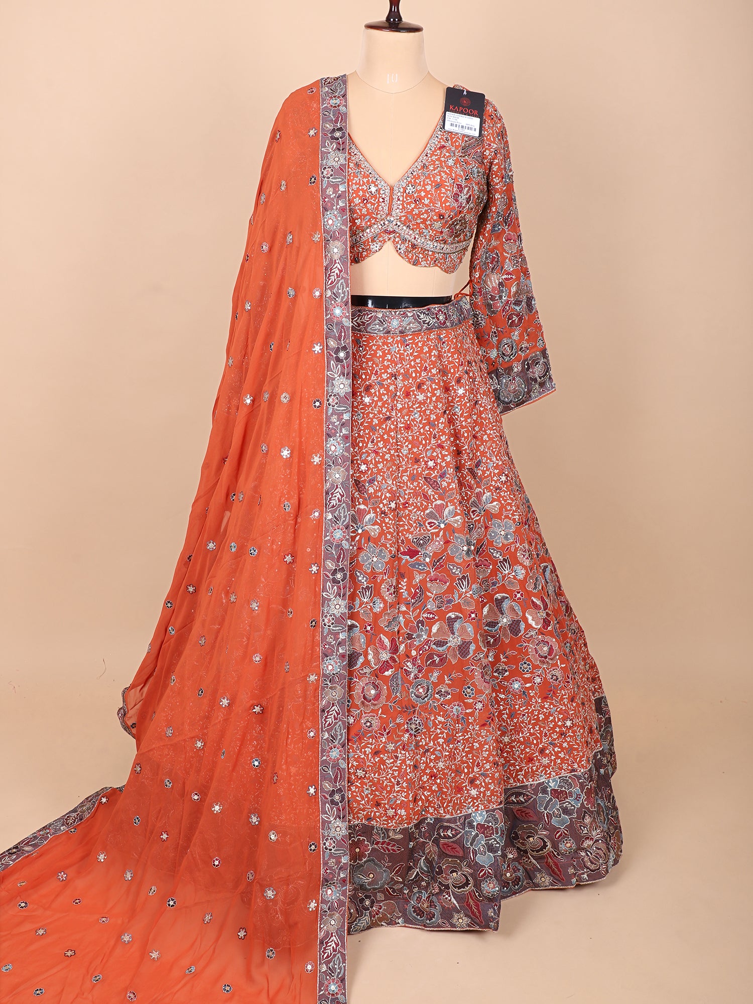 Majestic Mustard Georgette Lehenga For Festive Occasions