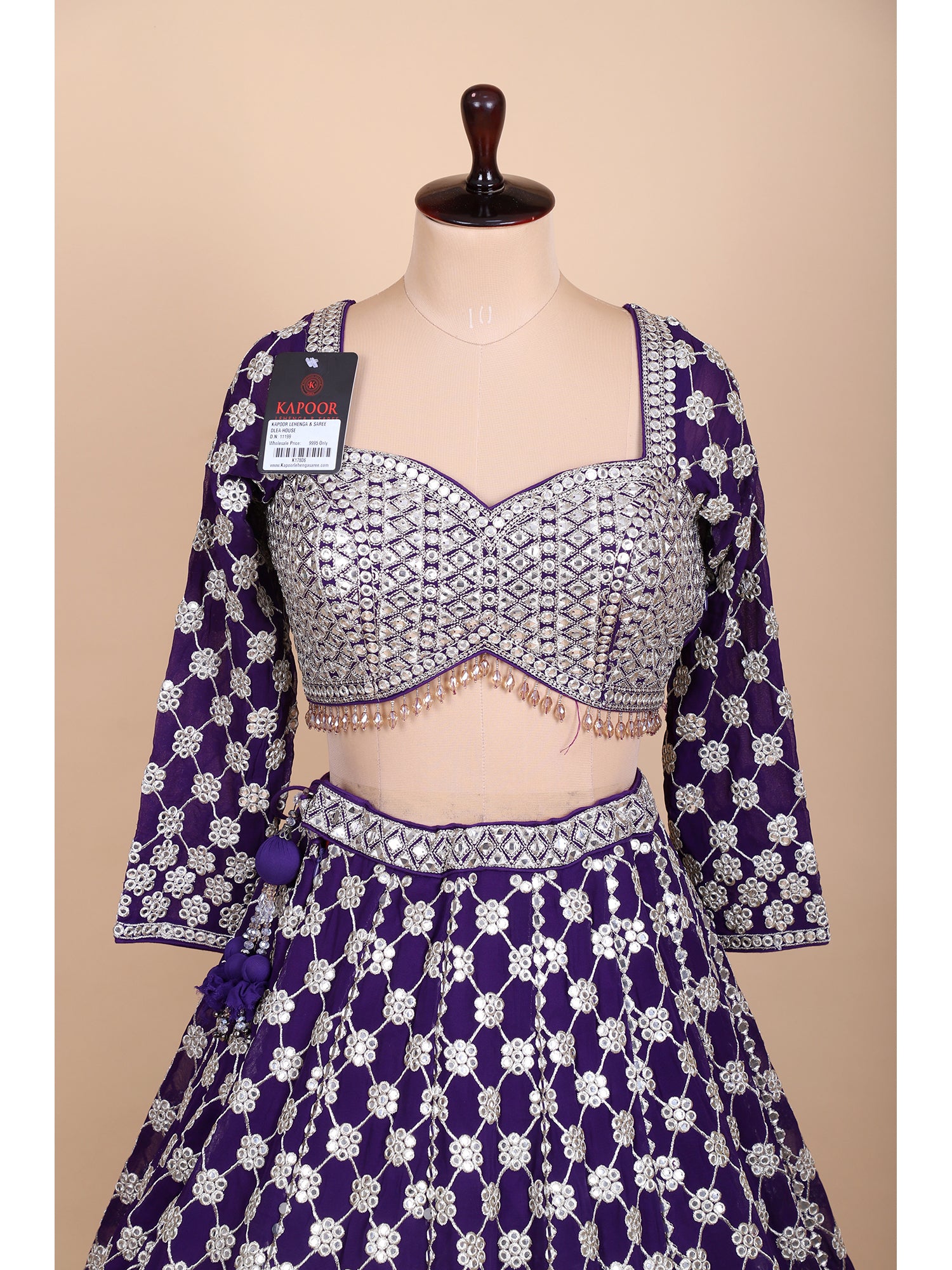 Elegant Orchid Georgette Lehenga For Special Events