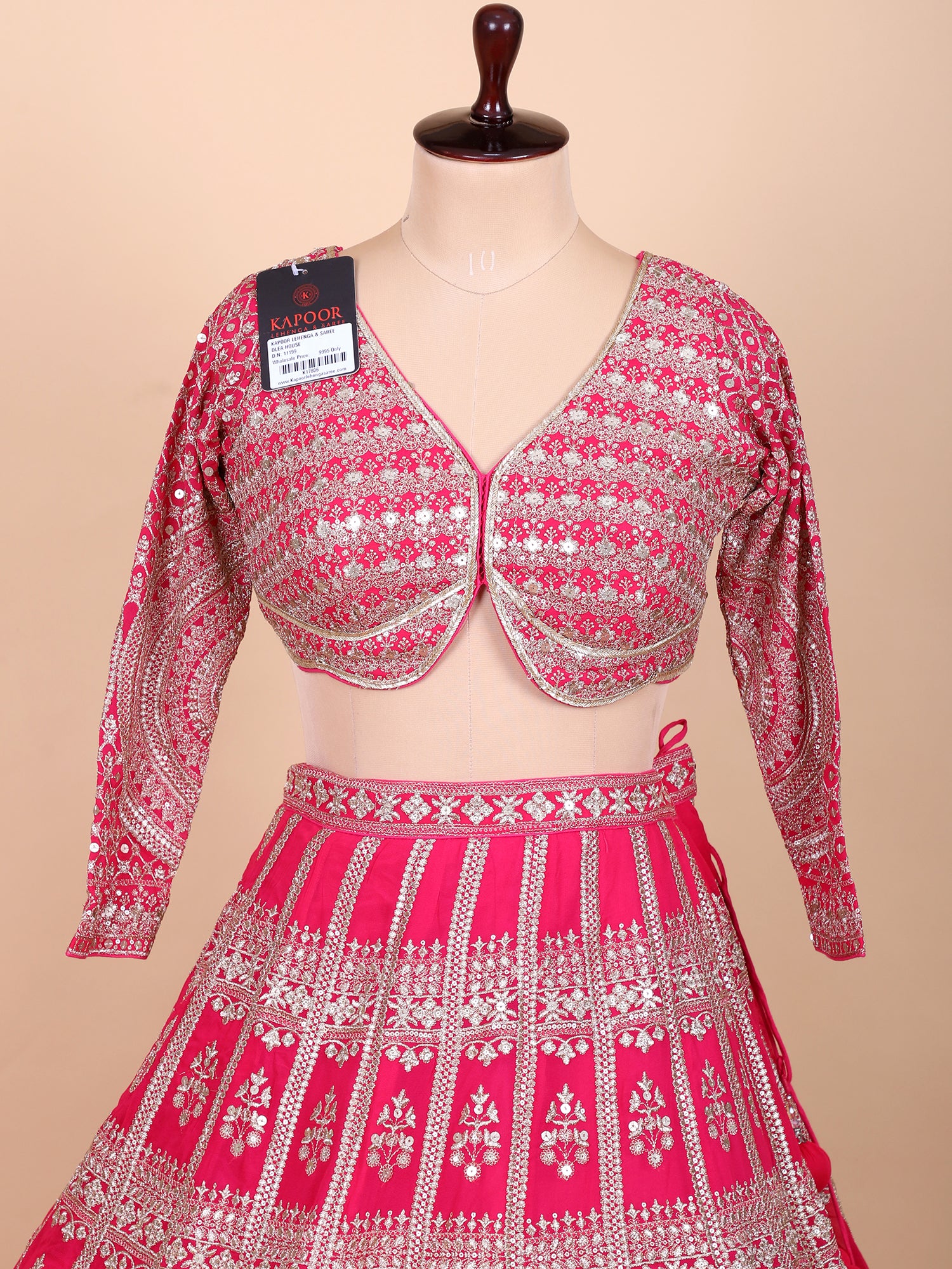 Chic Pink Georgette Lehenga For Festive Occasions