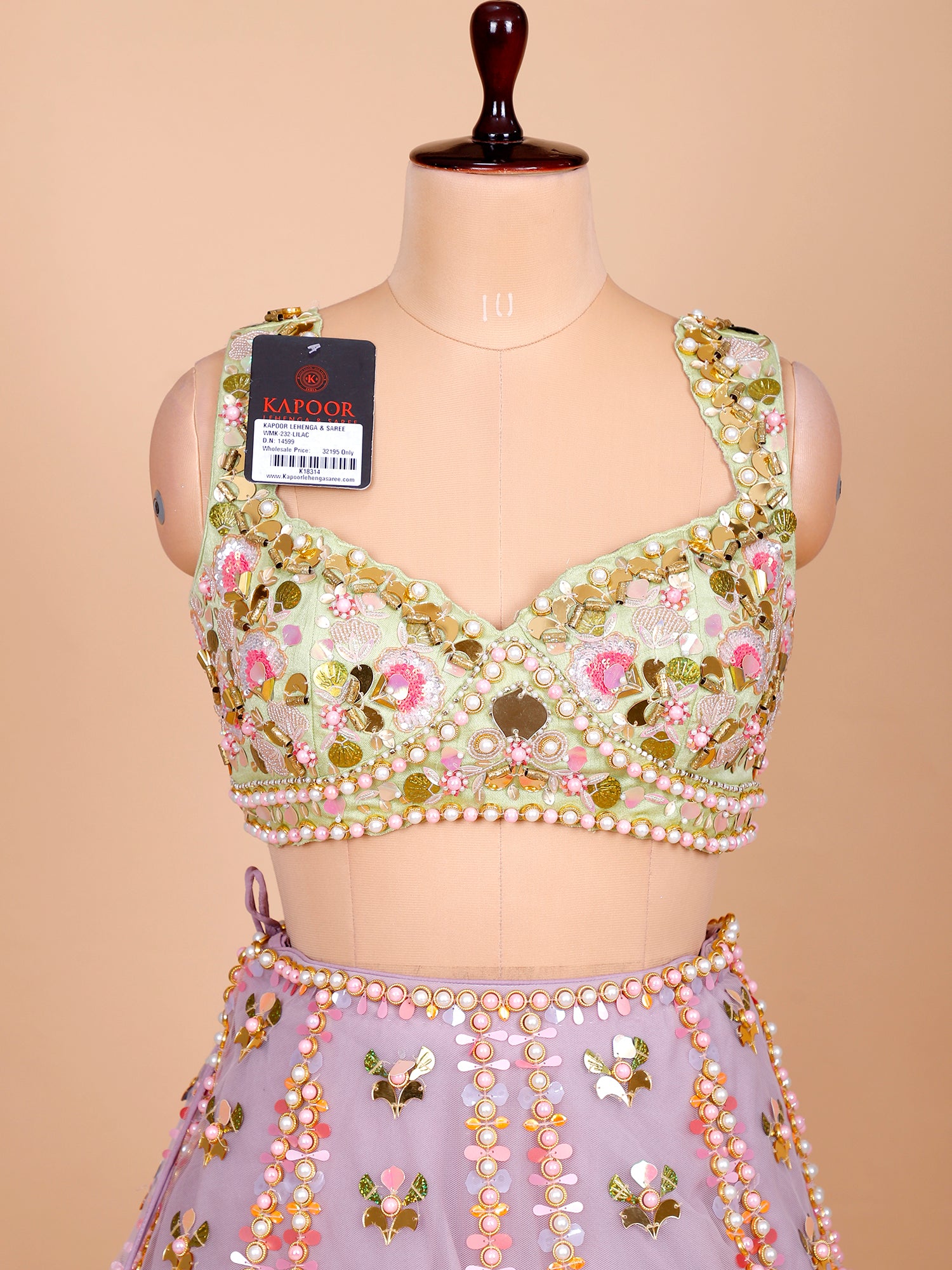 Gothic Romance Lavender Lehenga