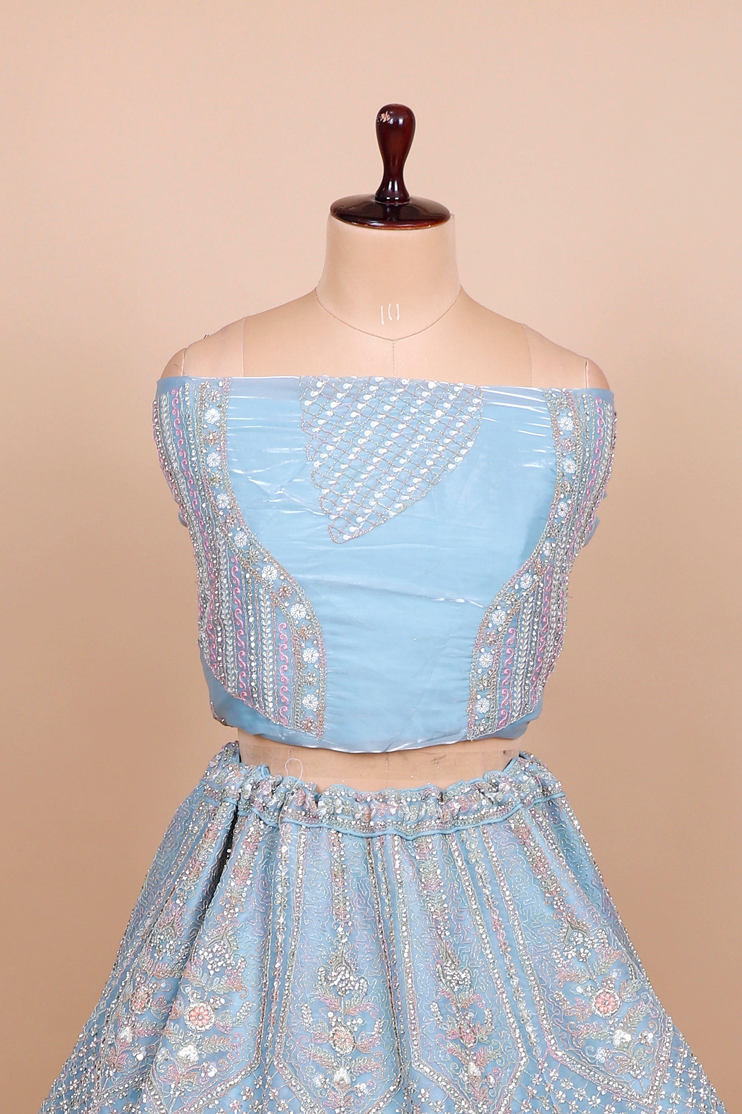 Sky Blue Jimmy Choo Lehenga