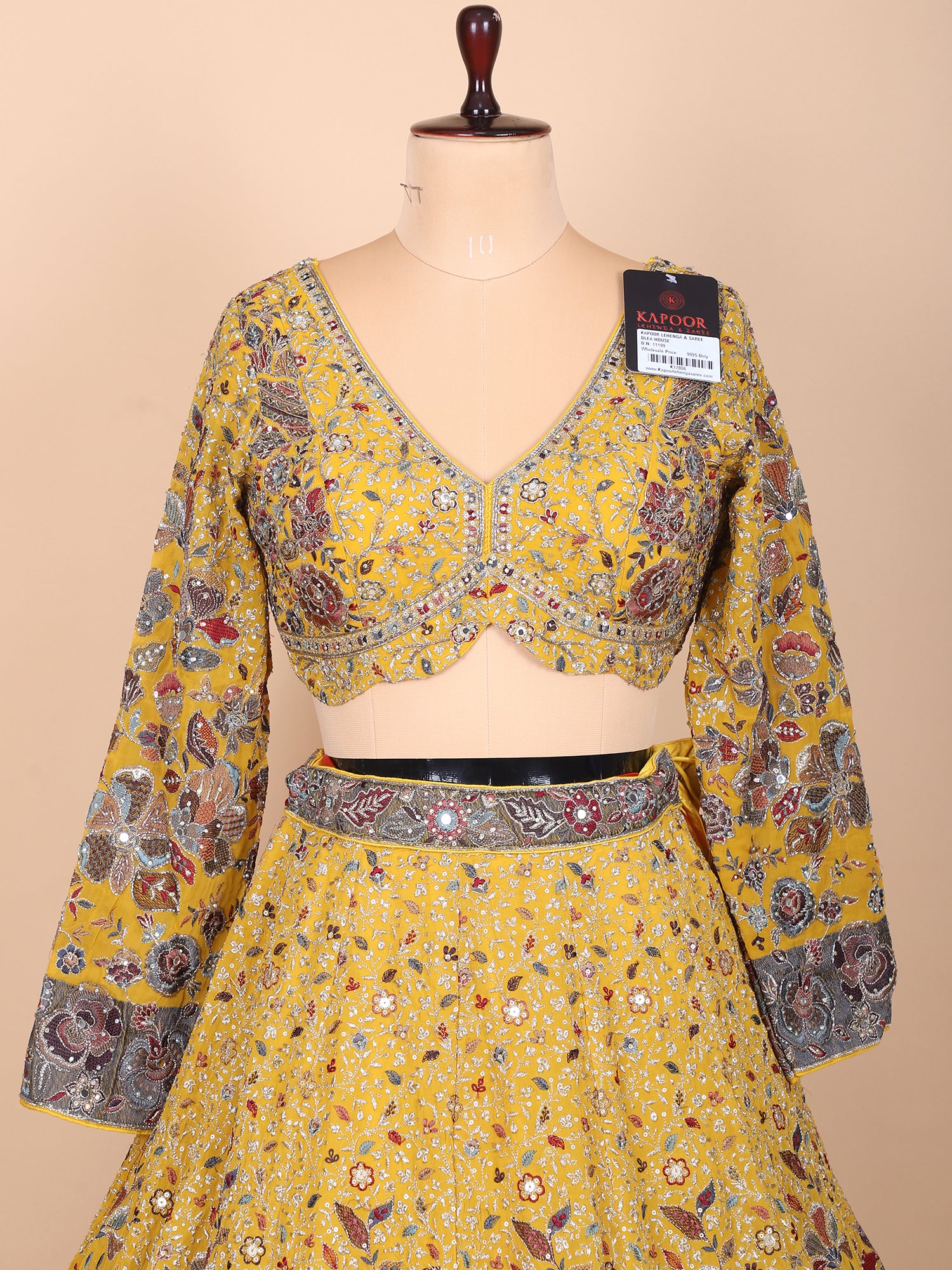 Unlit Yellow Georgette Lehenga For Joyous Celebrations