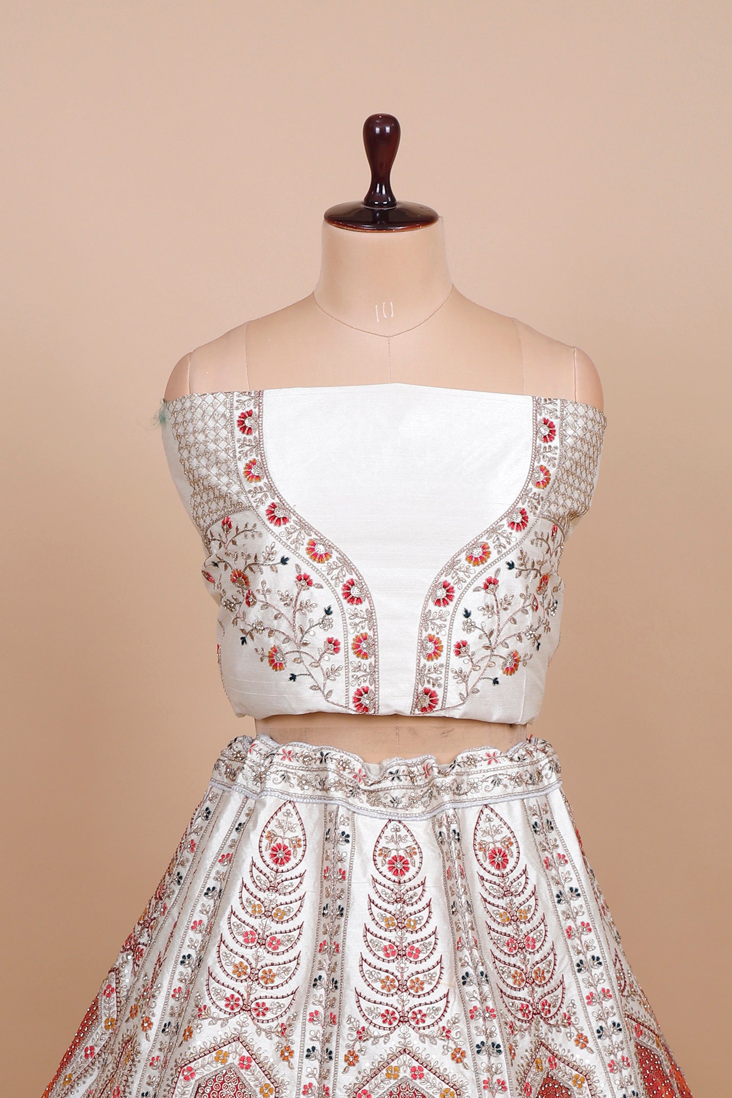 Vibrant Multi-Color Banarasi Silk Lehenga