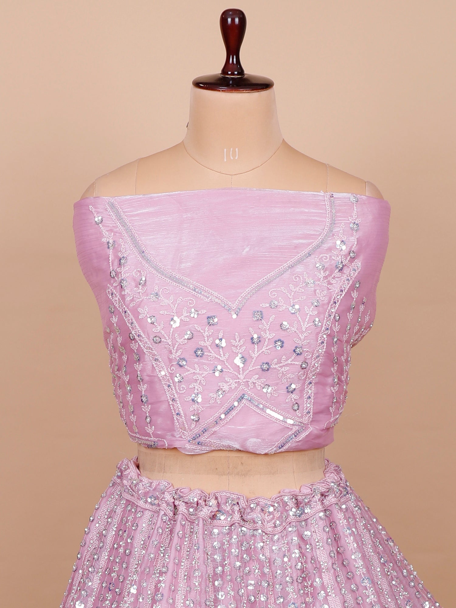 Baby Pink Couture Lehenga