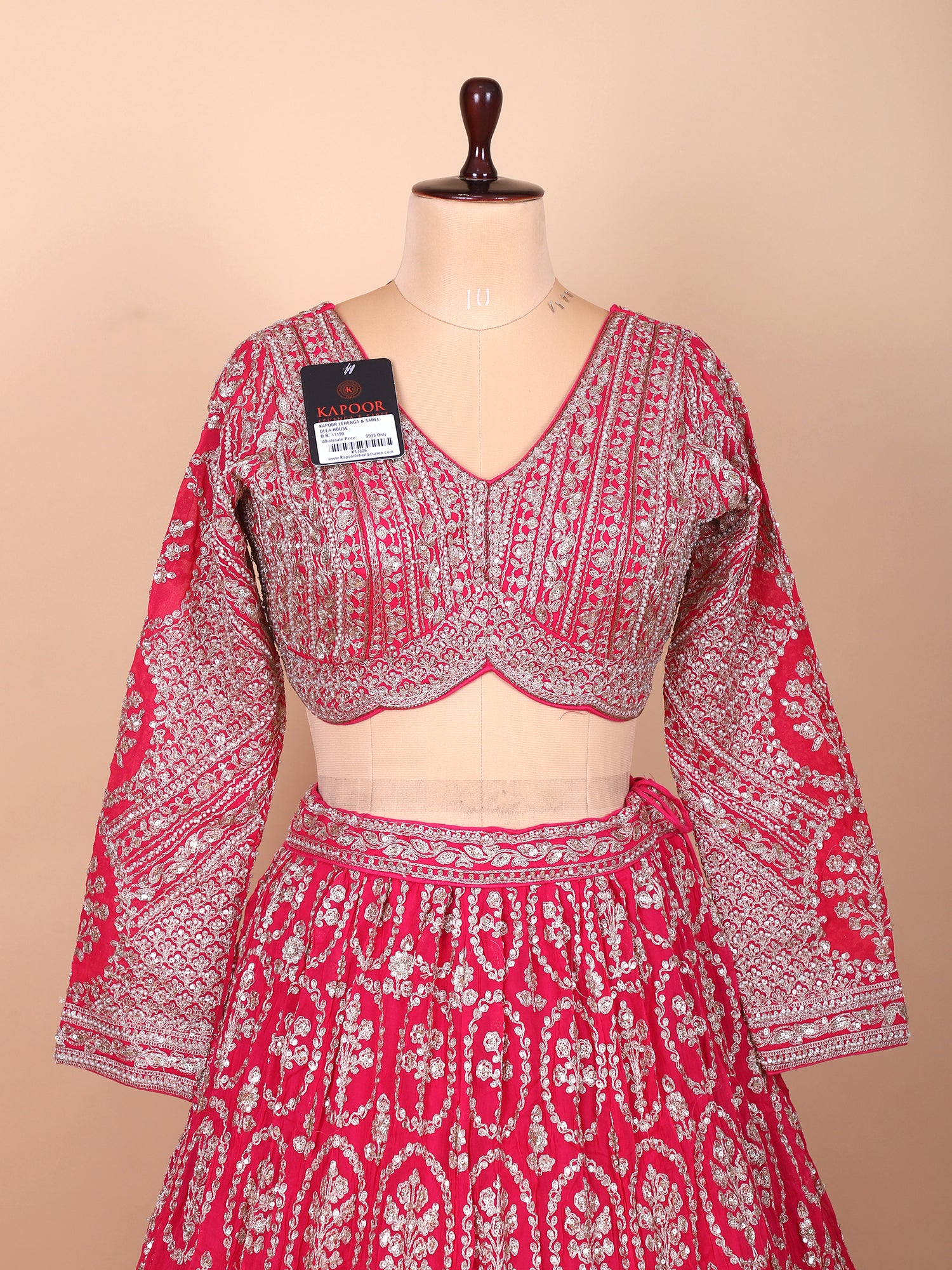 Blush Bloom Handcrafted Lehenga Set