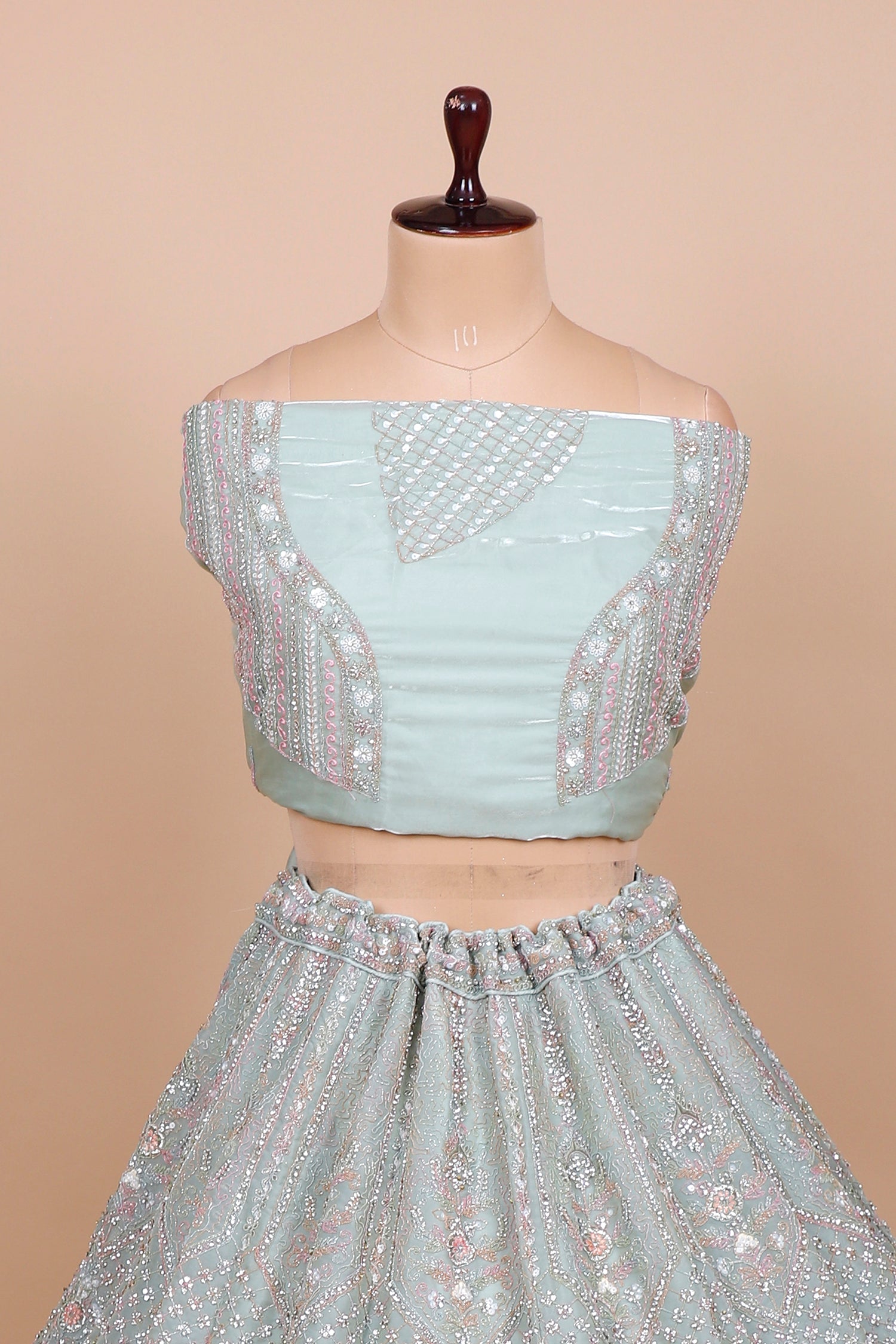 Light Pista Jimmy Choo Lehenga