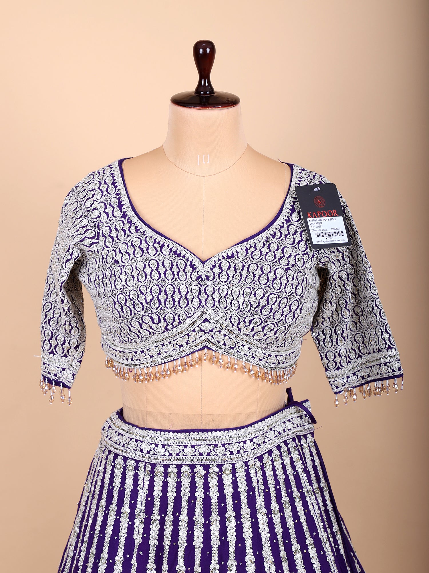 Twilight Charm Purple Georgette Lehenga