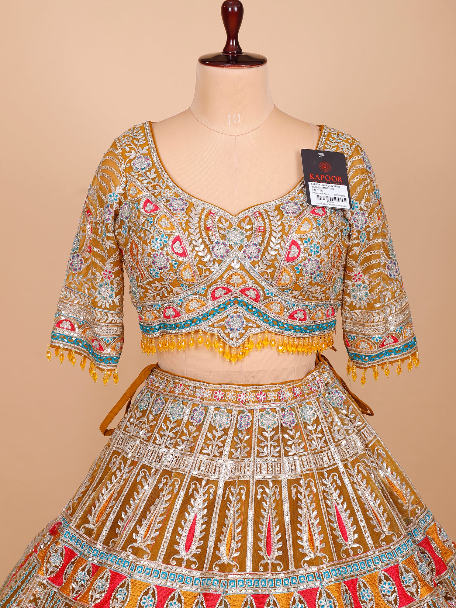 Yellow Butterfly Net Designer Lehenga With Jarkan