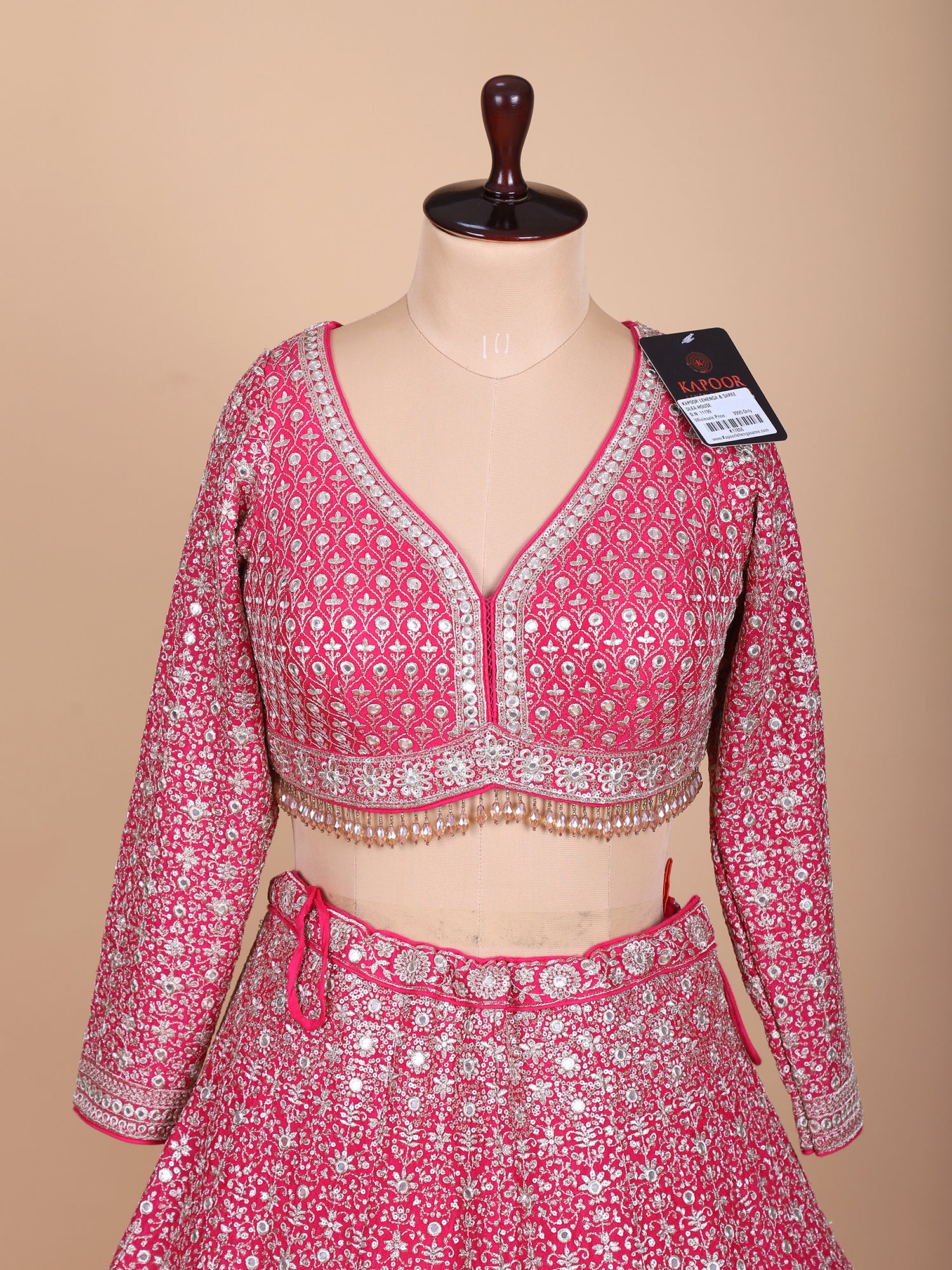 Handcrafted Blush Pink Lehenga For Women