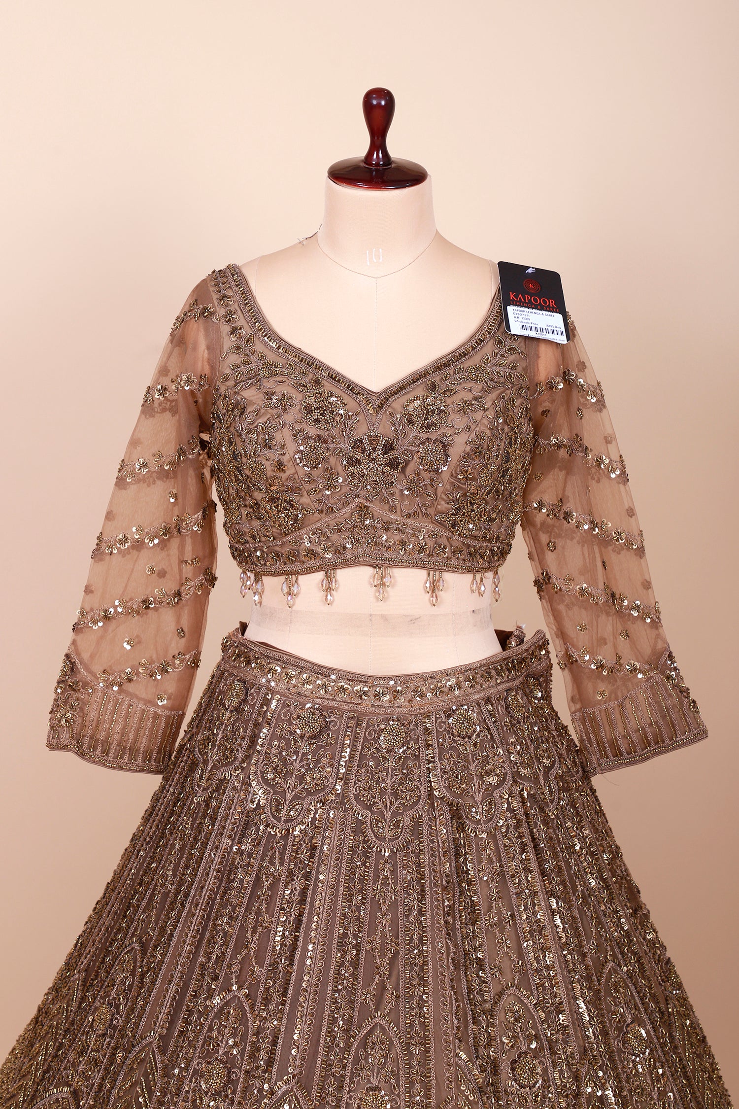 Luxury Dark Bronze Lehenga