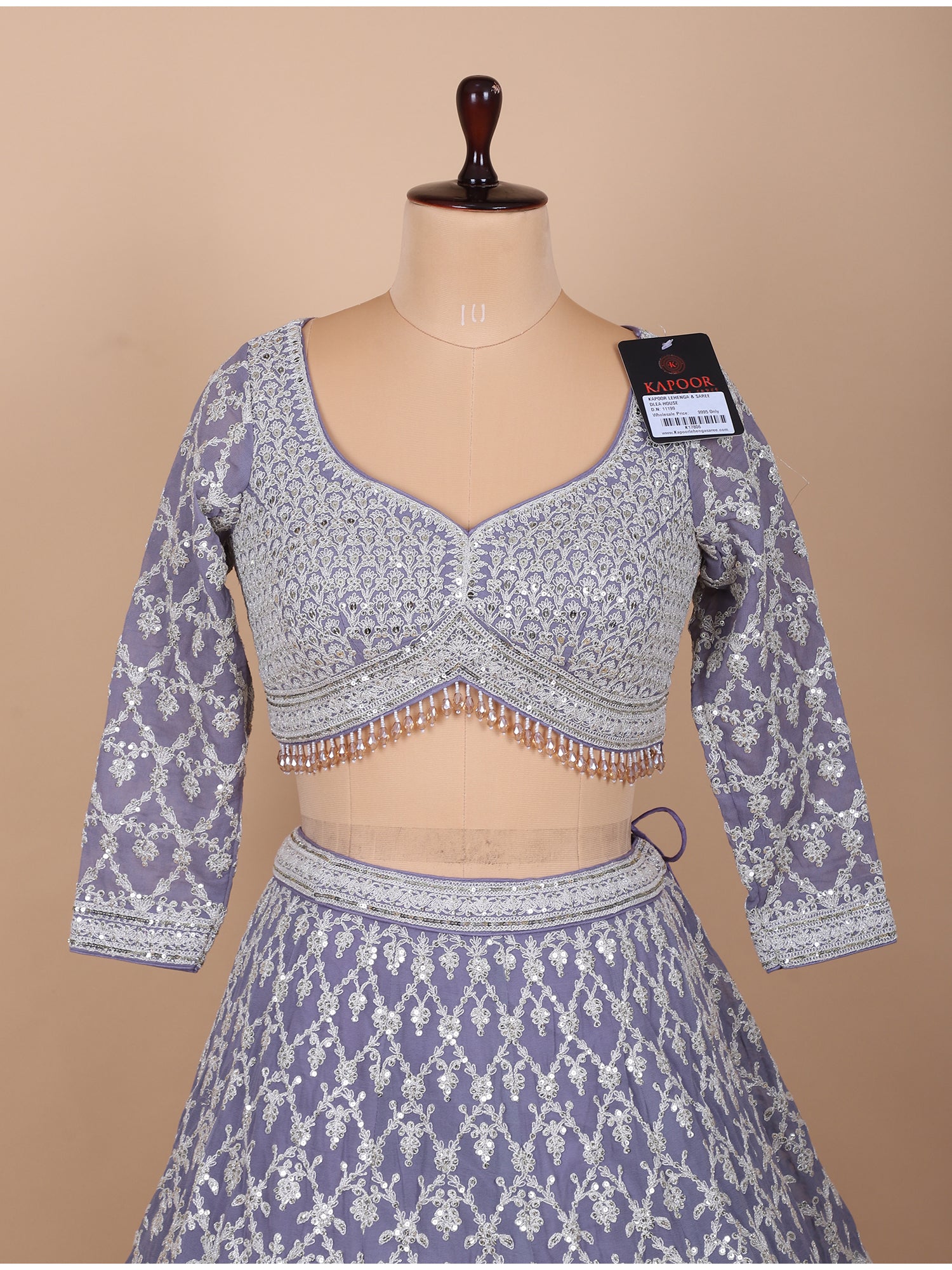 Lavender Designer Lehenga For Women
