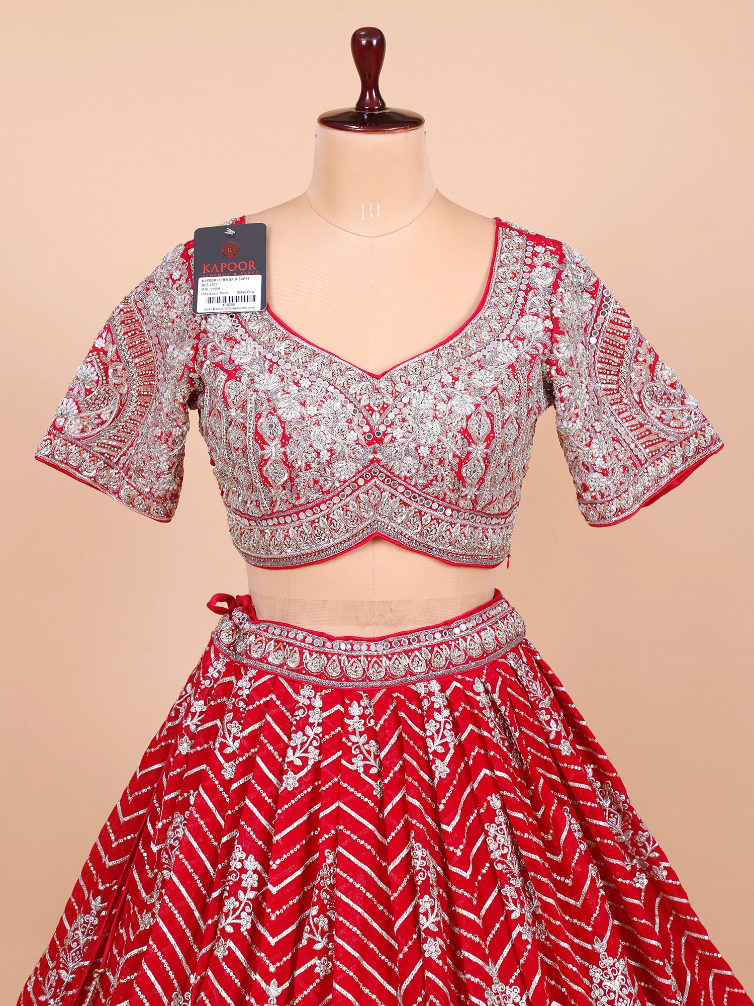 Zardozi Embroidered Georgette Lehenga