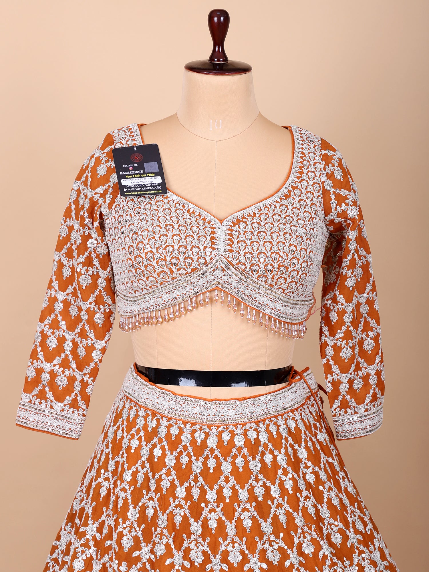 Opulent Mustard Gold Georgette Lehenga For Festive Grandeur