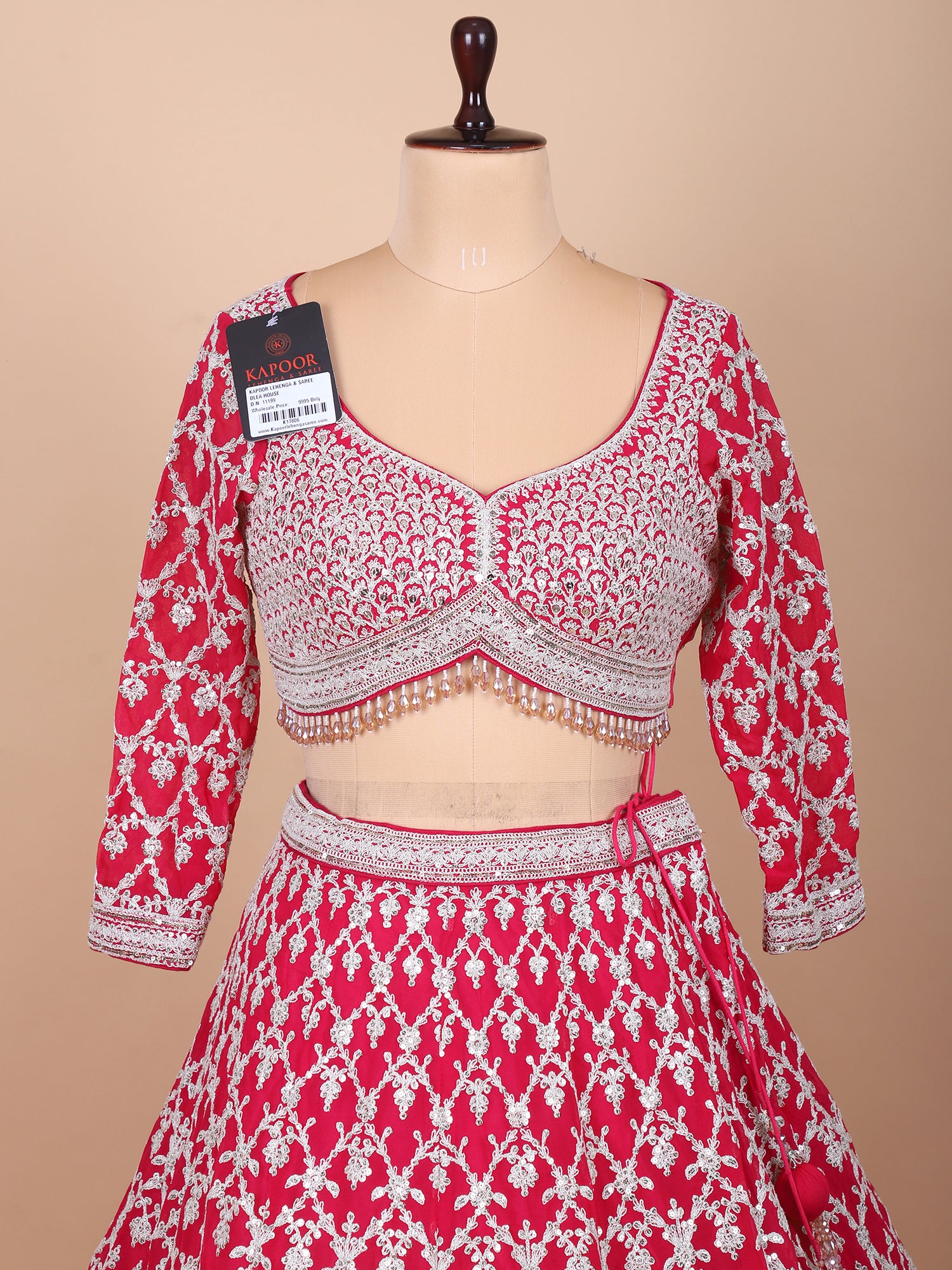 Designer Pink Georgette Lehenga Set
