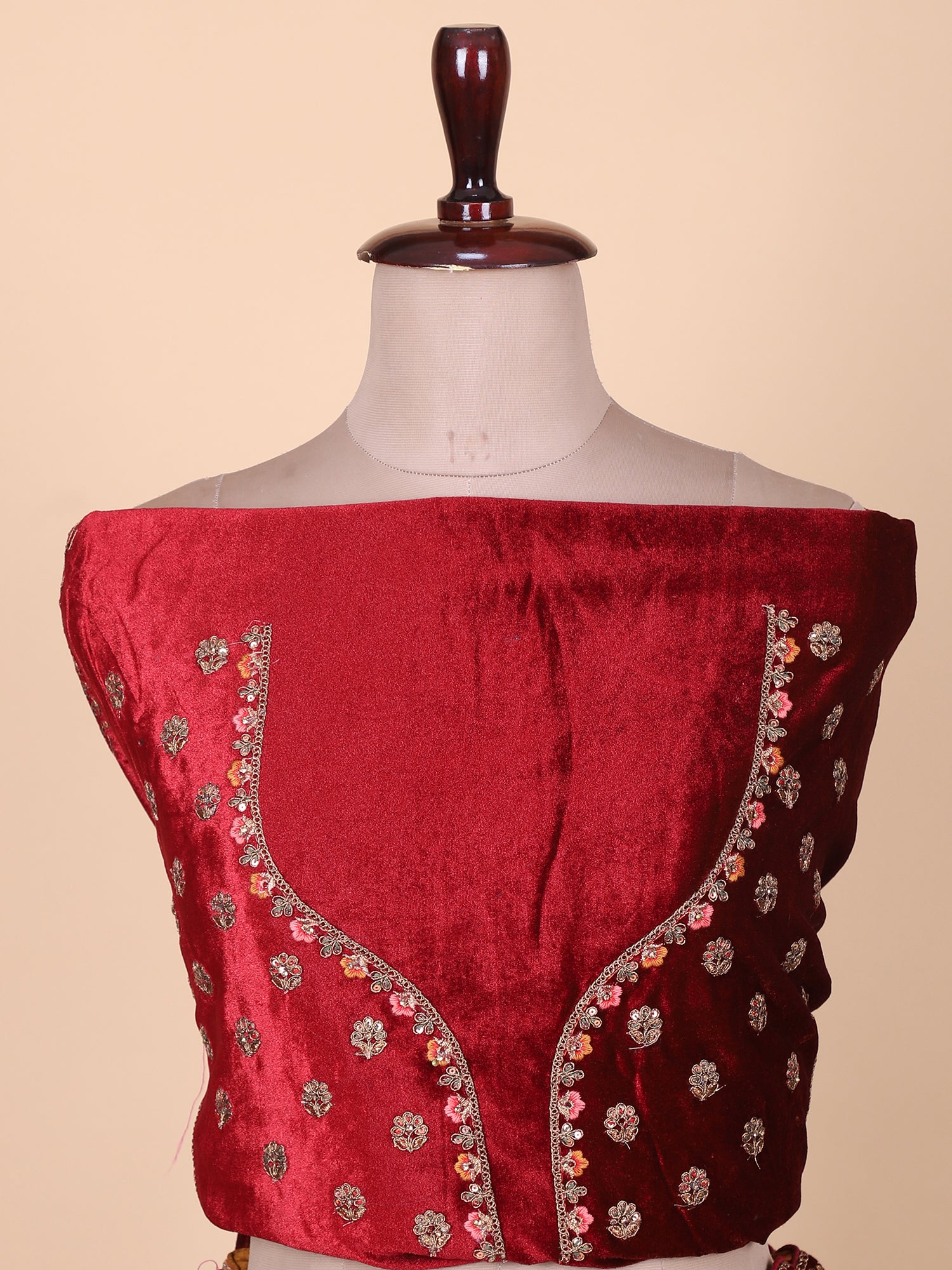 Multicolor Bridal Lehenga With Jarkan Sequin Detailing