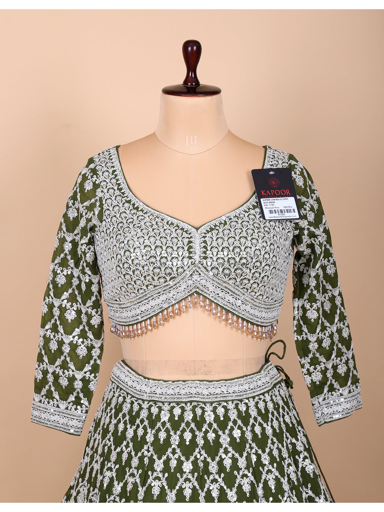 Graceful Green Georgette Lehenga For Traditional Elegance