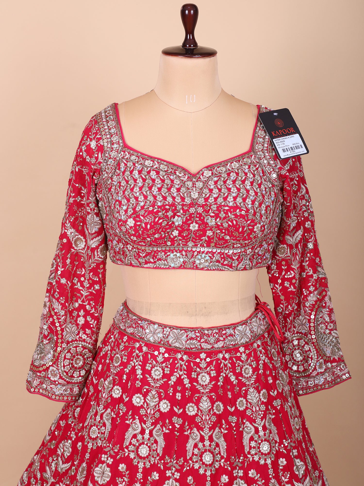 Pink Georgette Festive Lehenga