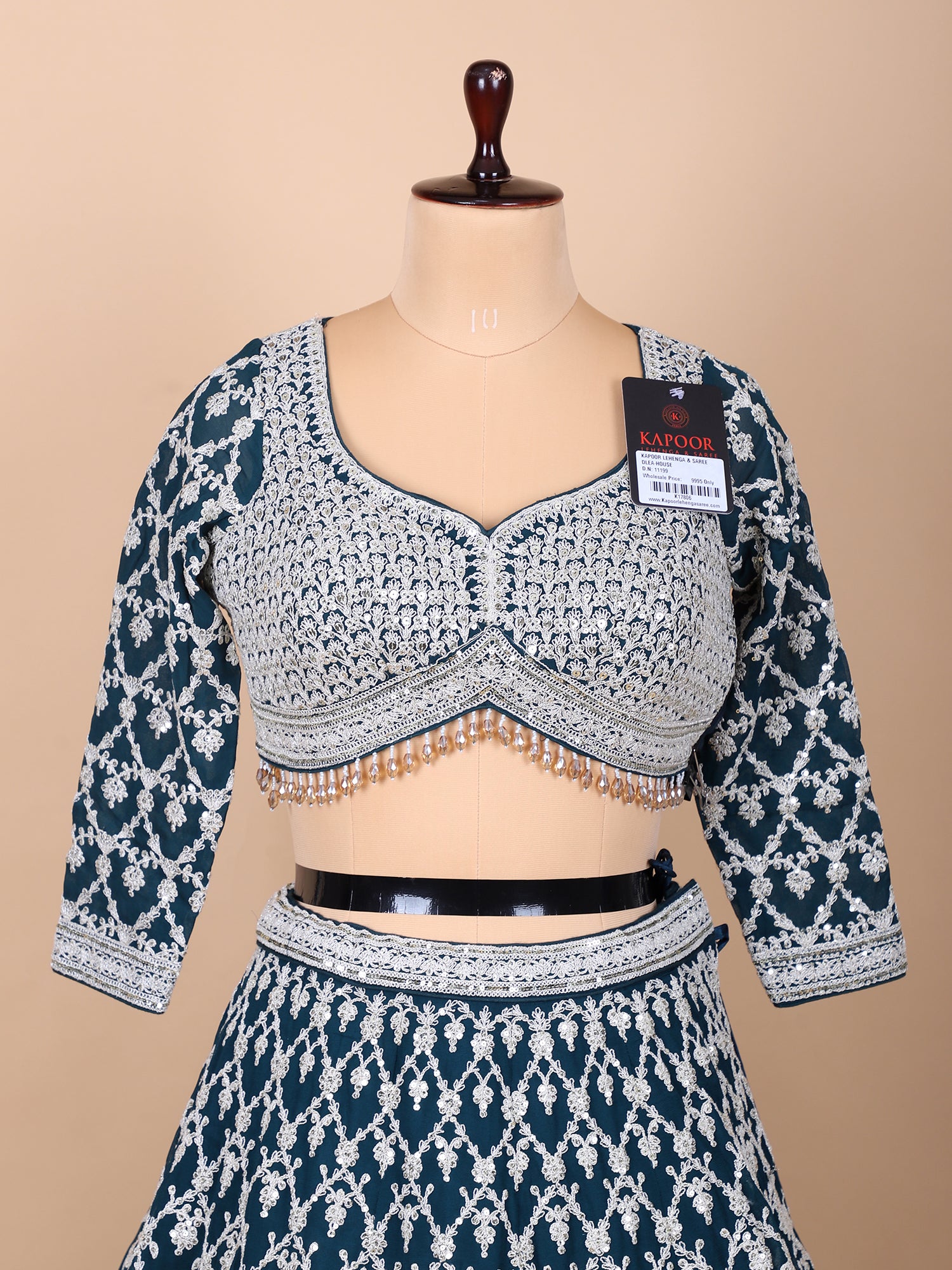 Enchanting Kerosene Blue Georgette Lehenga For Statement Evenings