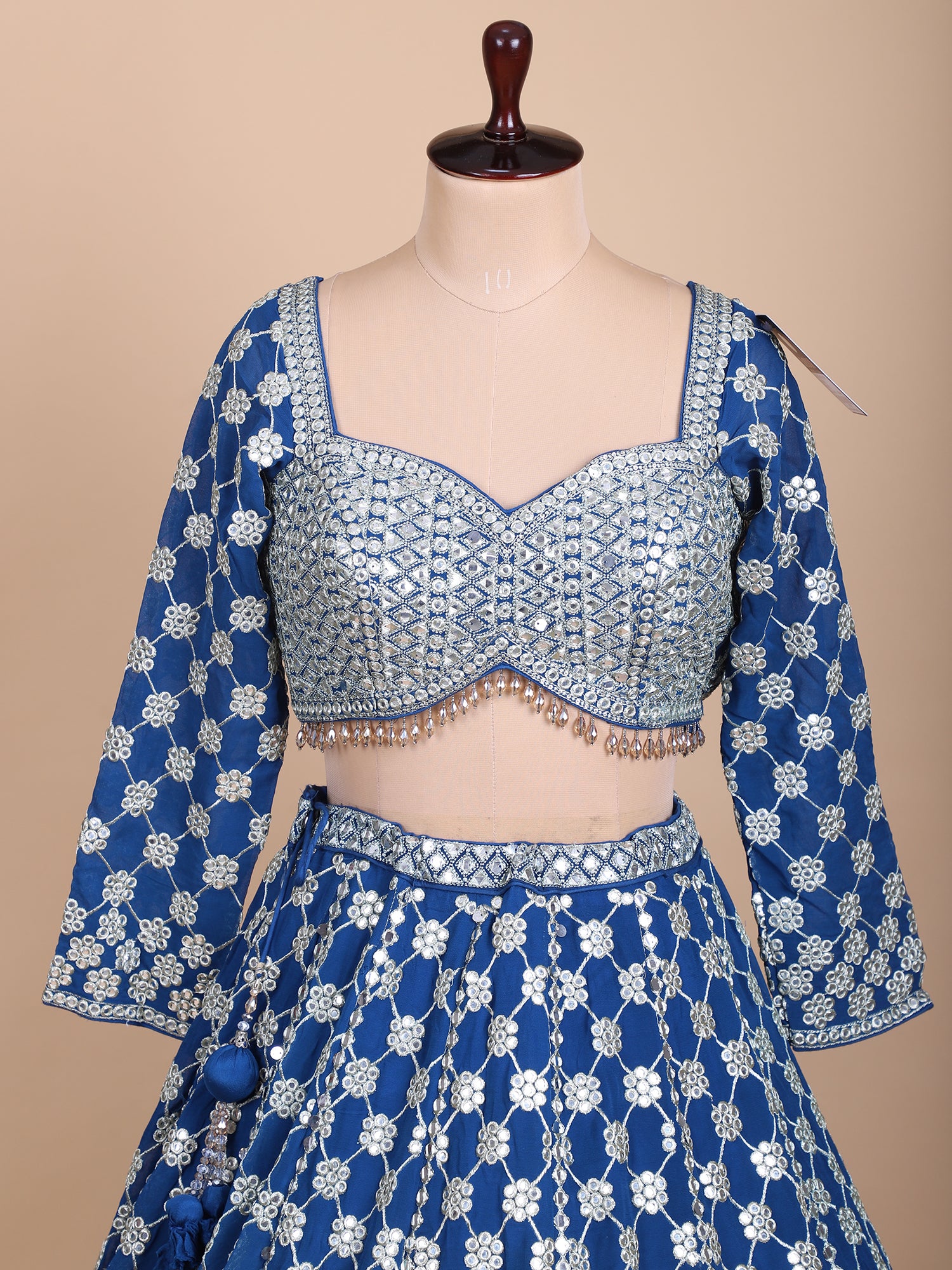Sapphire Blue Lehenga For Festive Glam Look