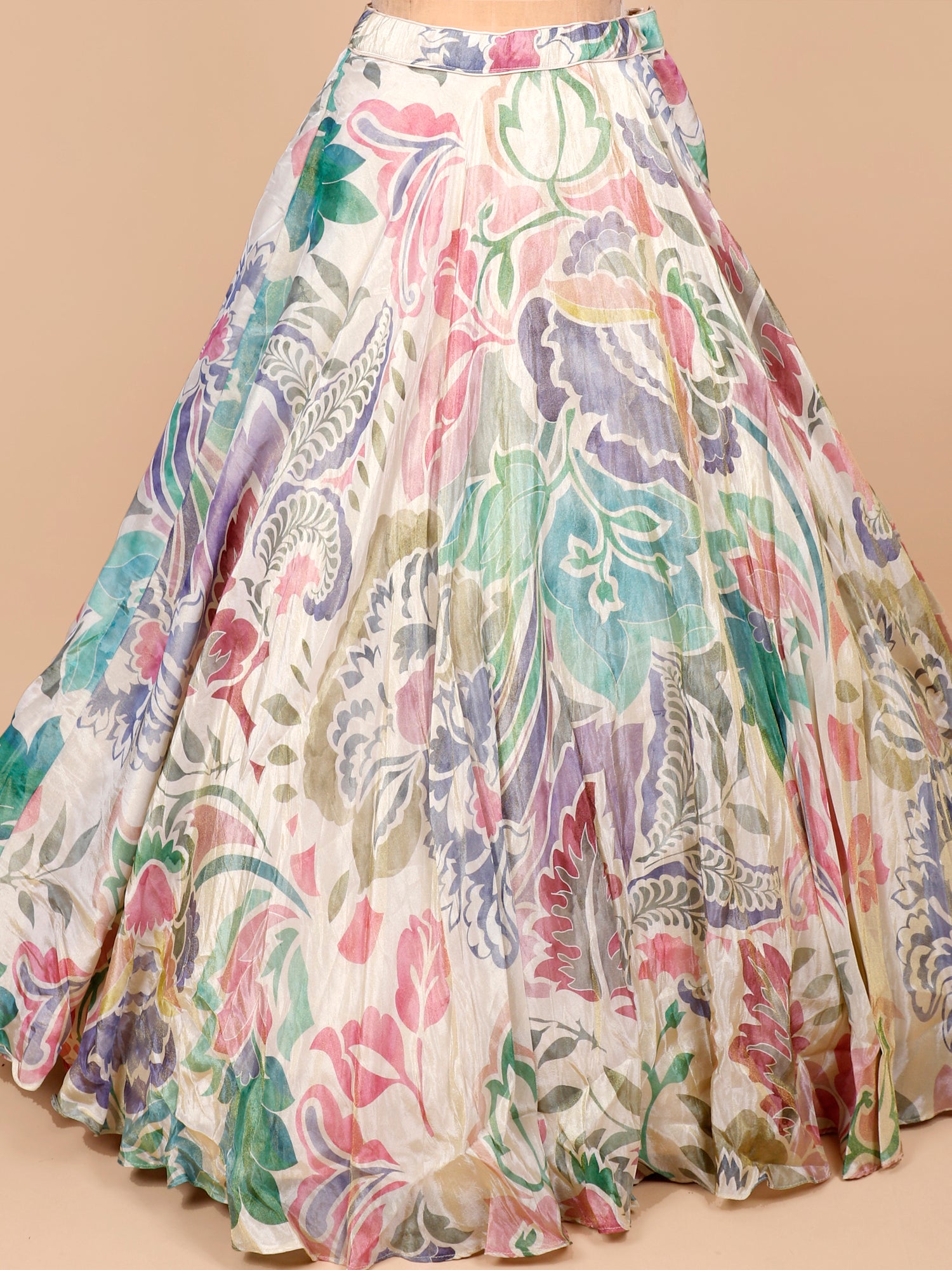 Multi Color Luxe Pearl Lehenga