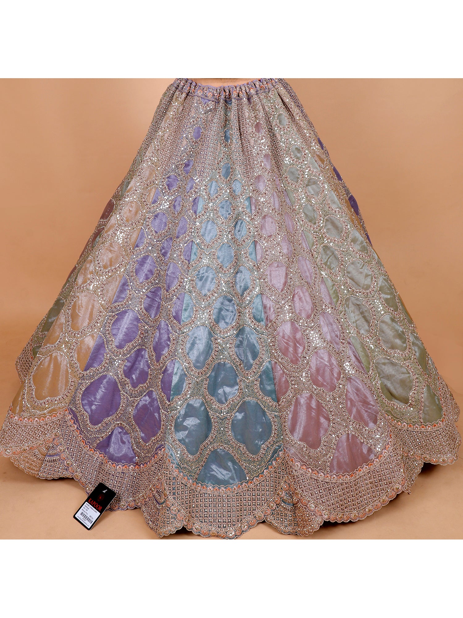Purple Jimmy Choo Sequin Work Lehenga