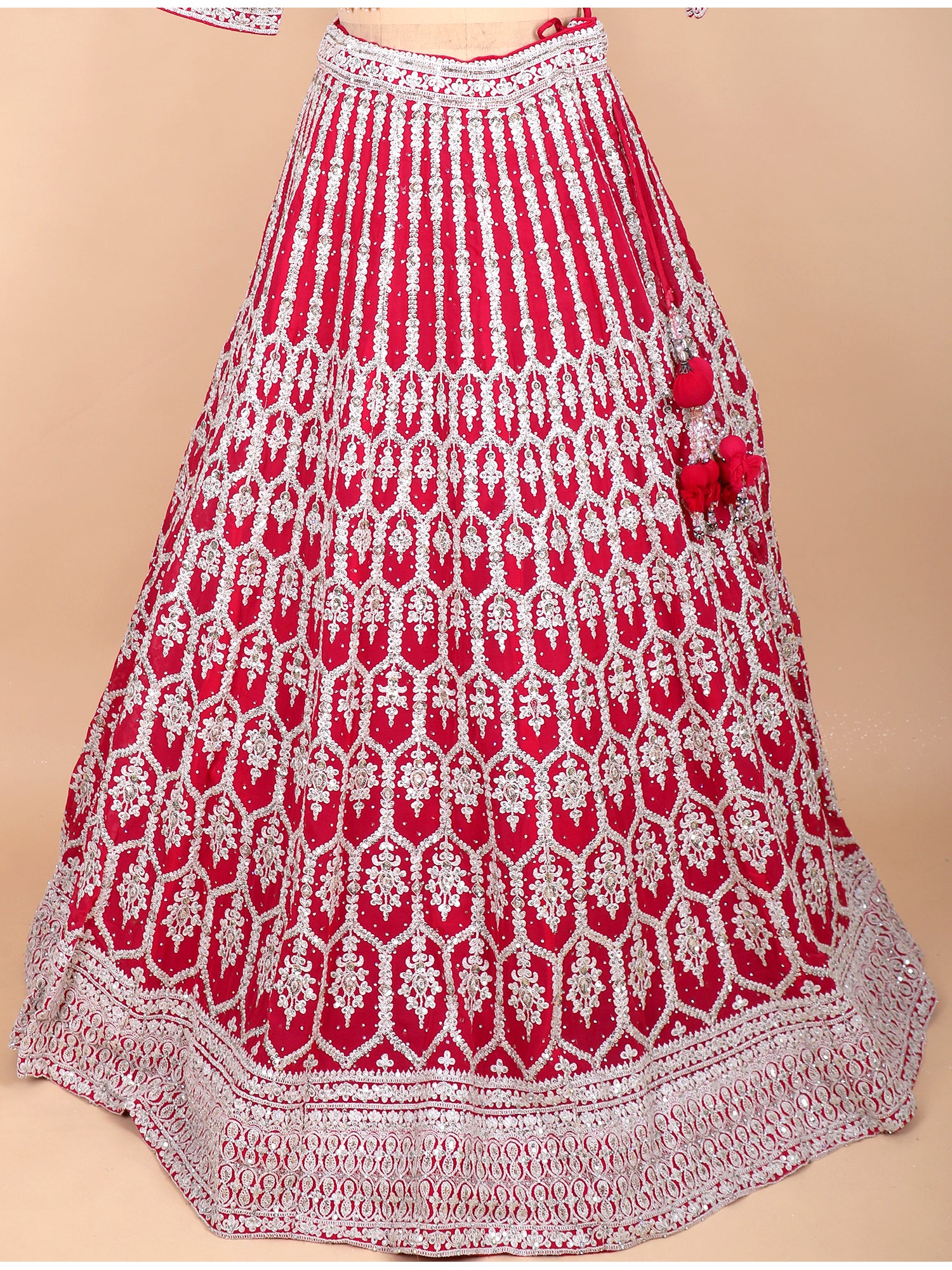 Royal Bloom Rani Georgette Lehenga