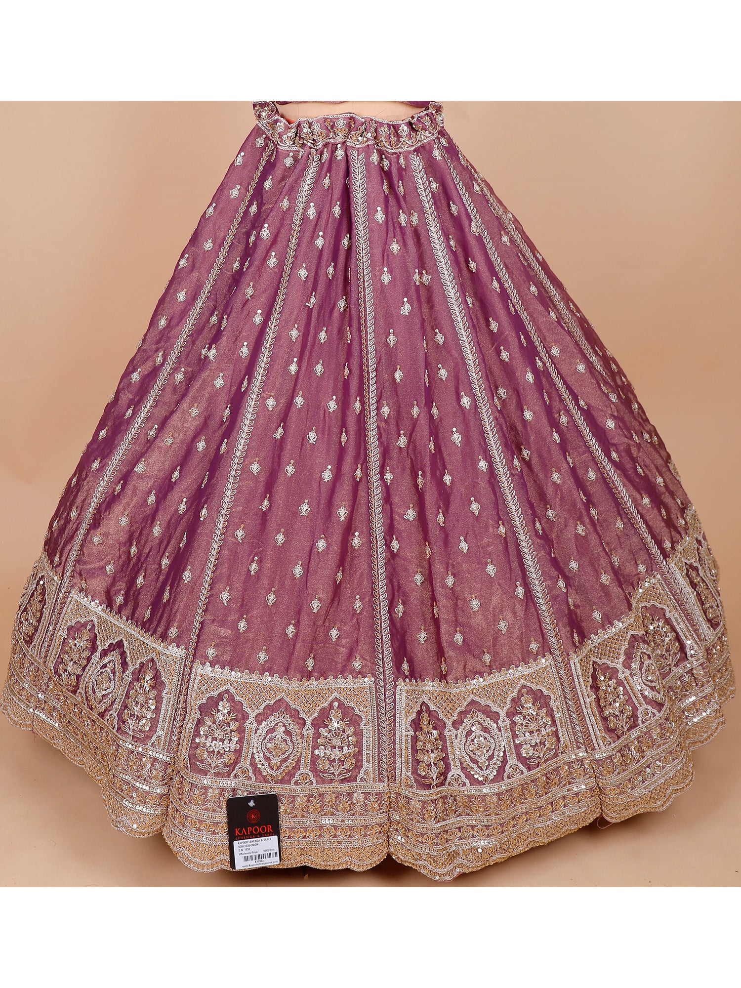 Light Purple Bridal Lehenga With Hand Embroidery