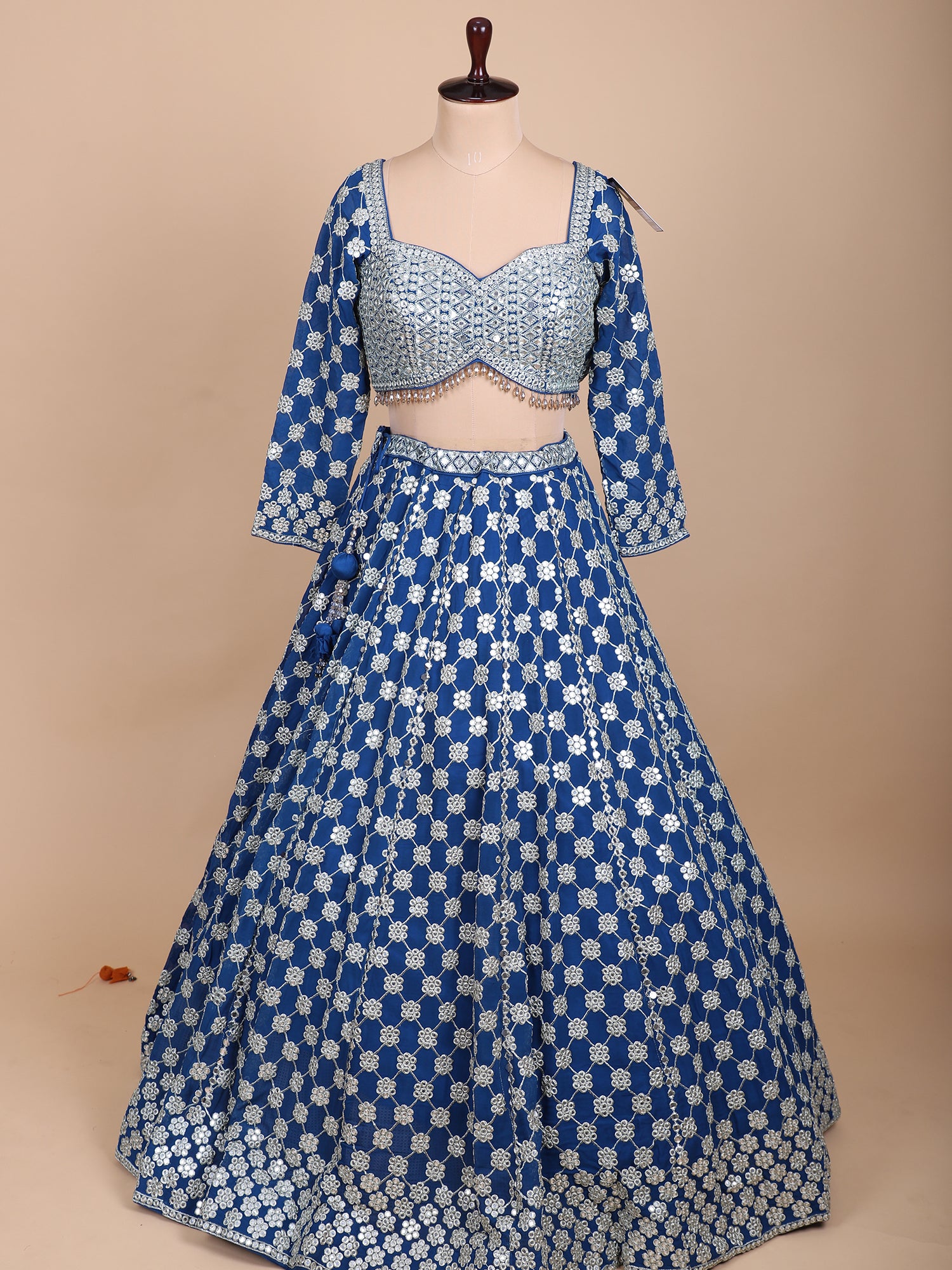 Sapphire Blue Lehenga For Festive Glam Look