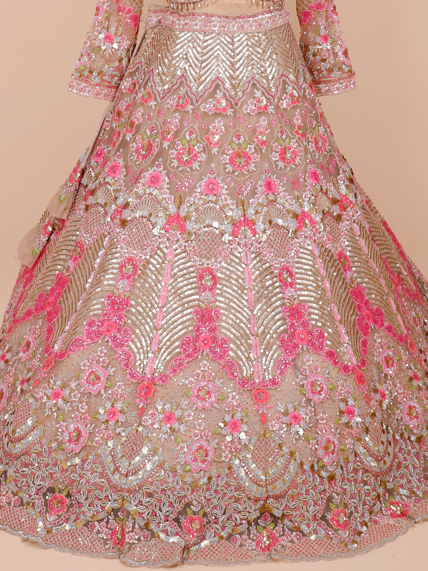 Festive Multi Jarkan Sequence Lehenga