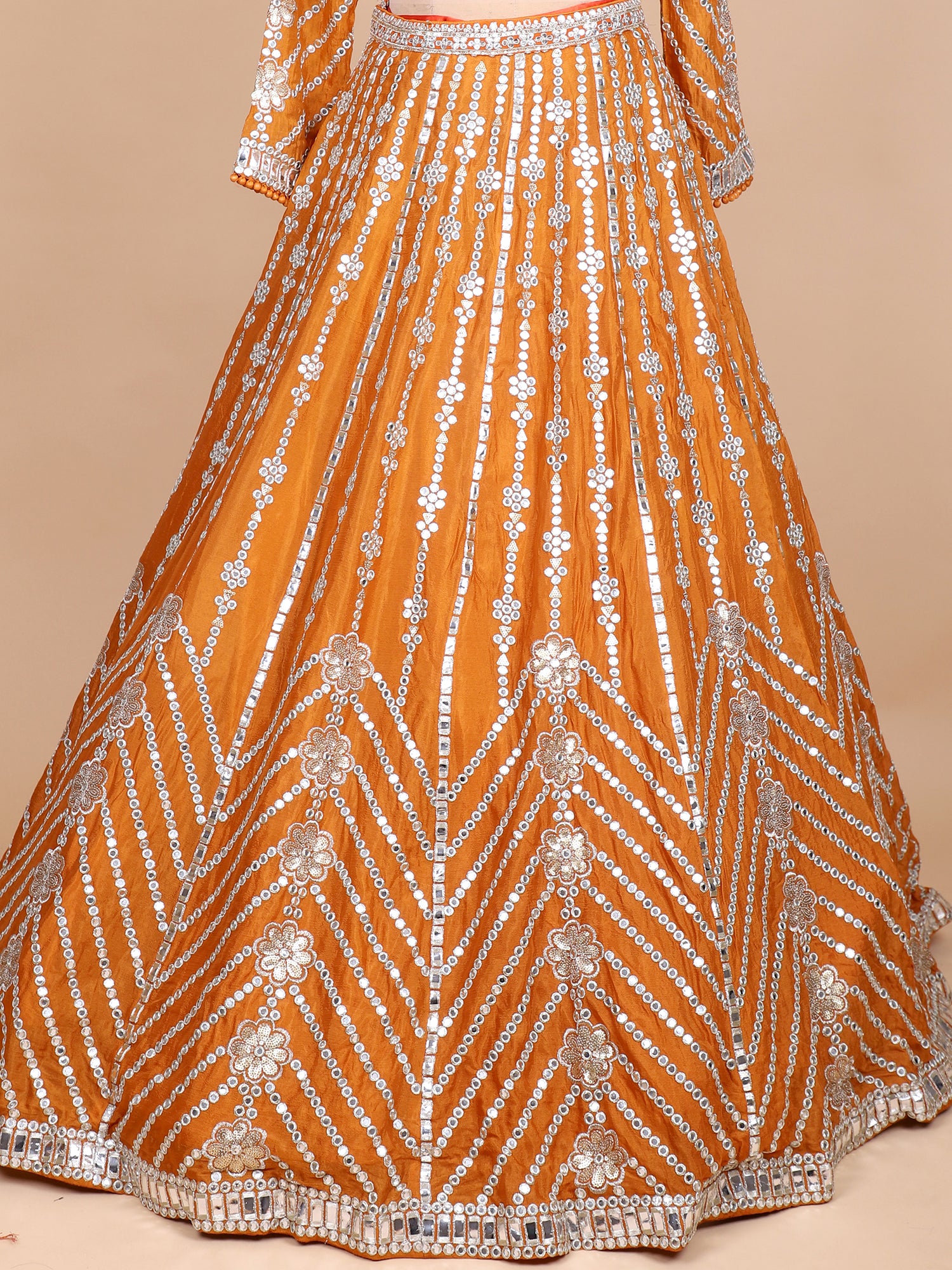 Orange Lehenga For Haldi & Festive Occasions