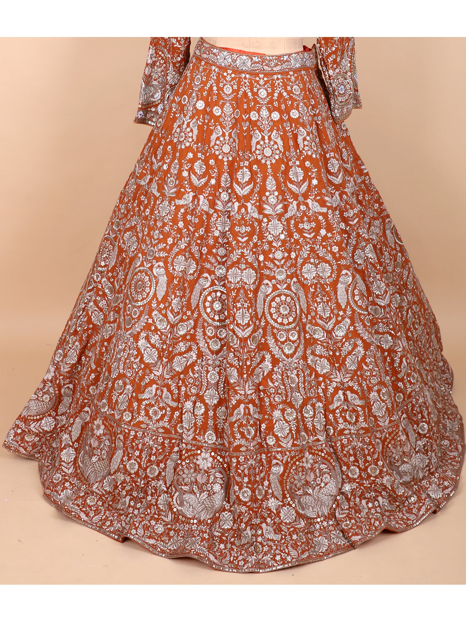 Georgette Lehenga Set In Golden Glow Mustard