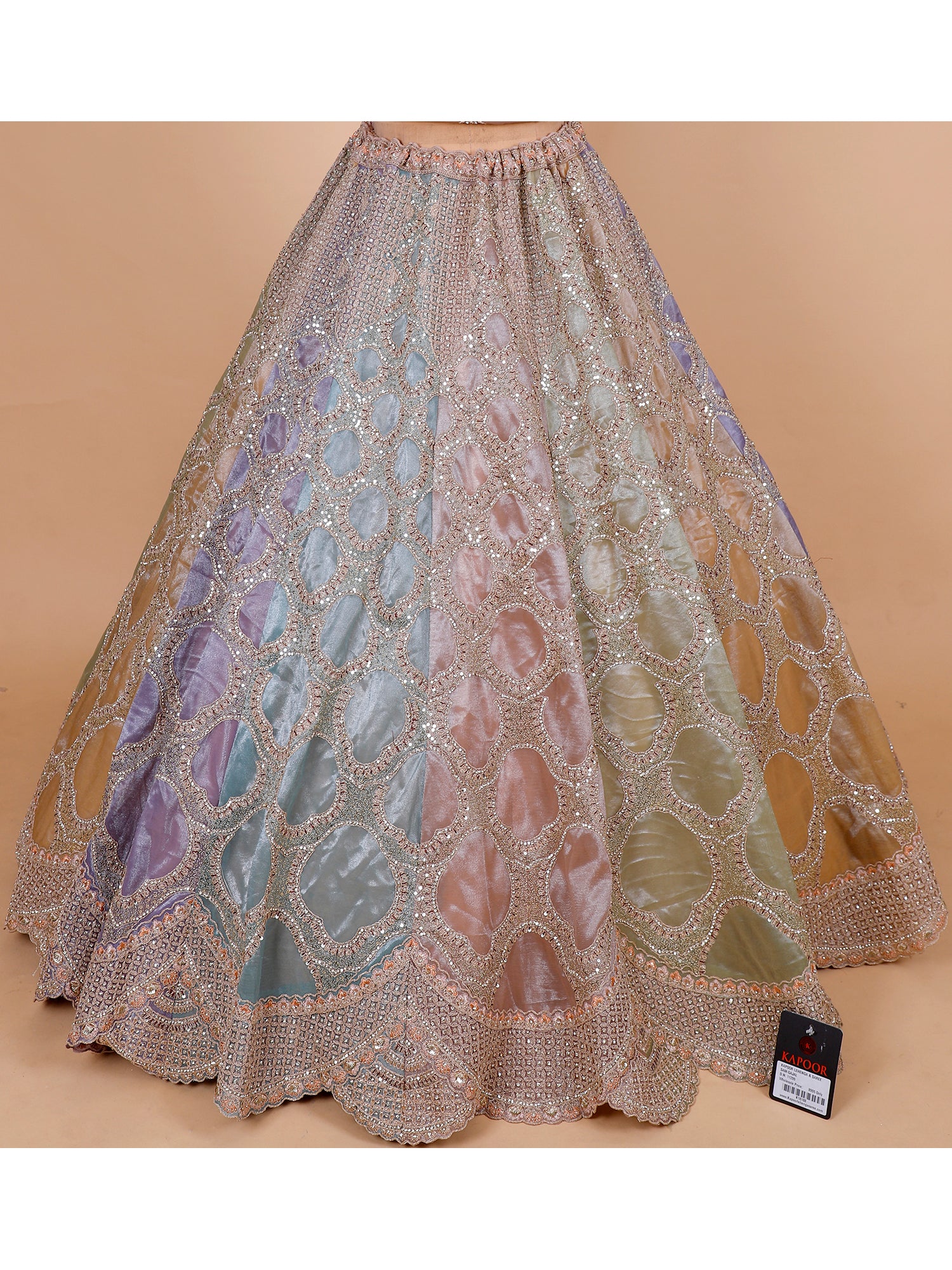 Lehenga Highlighted With Sequins And Rich Thread Work
