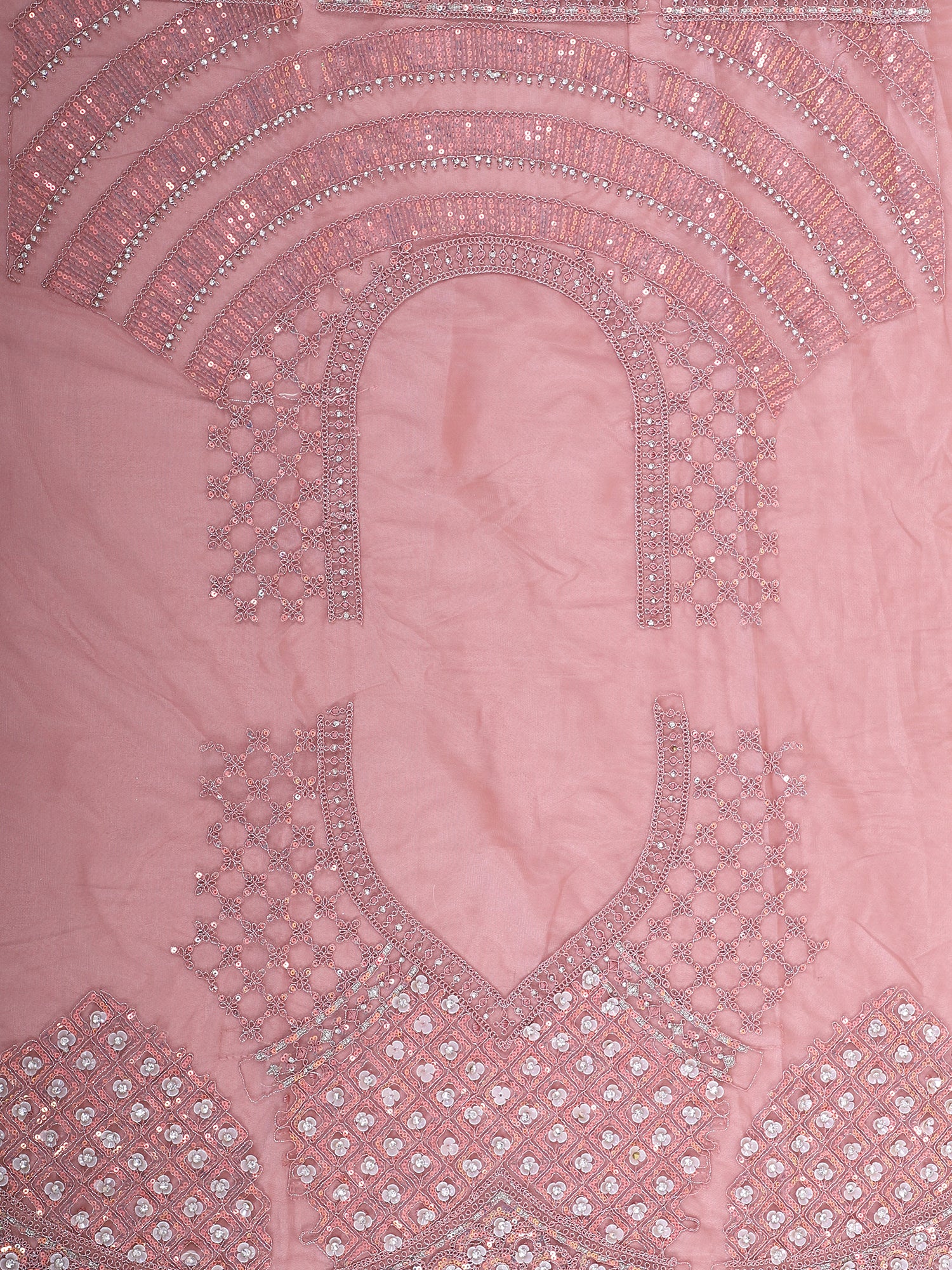 Dreamy Onion Pink Lehenga With Sequins & Jarkan Shine