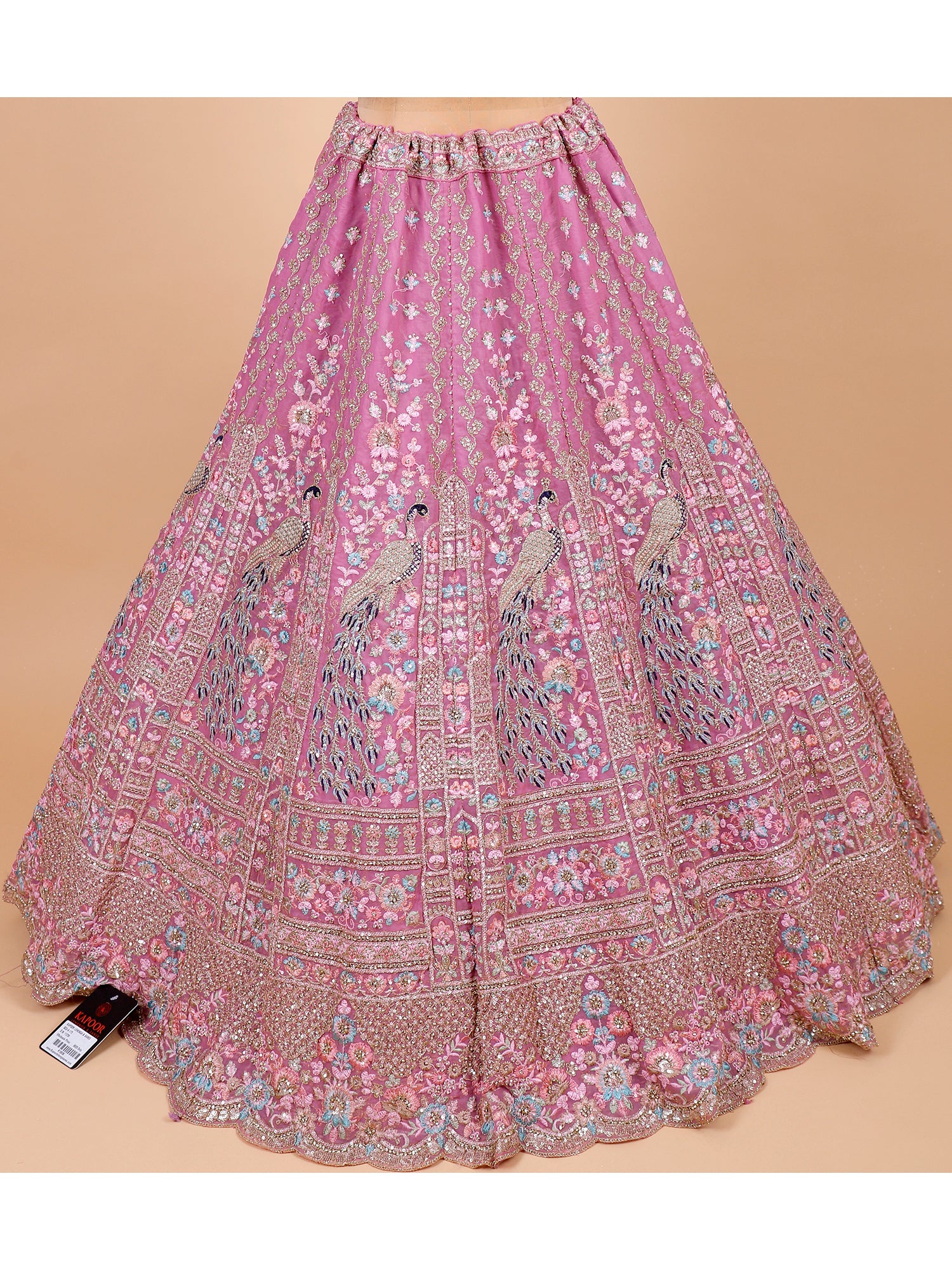 Lavender Georgette Lehenga With Sequins