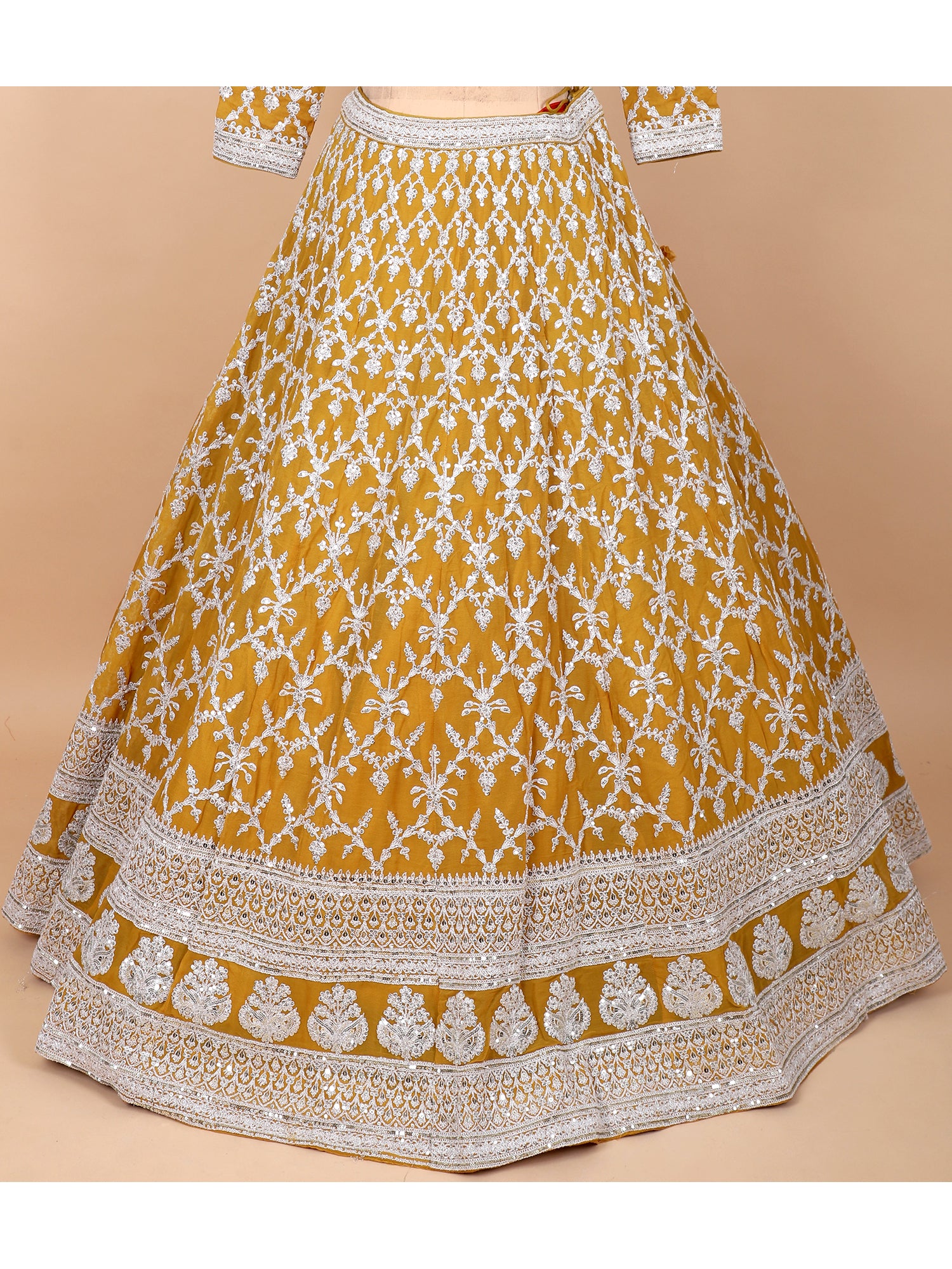 Bright Yellow Festive Lehenga Set