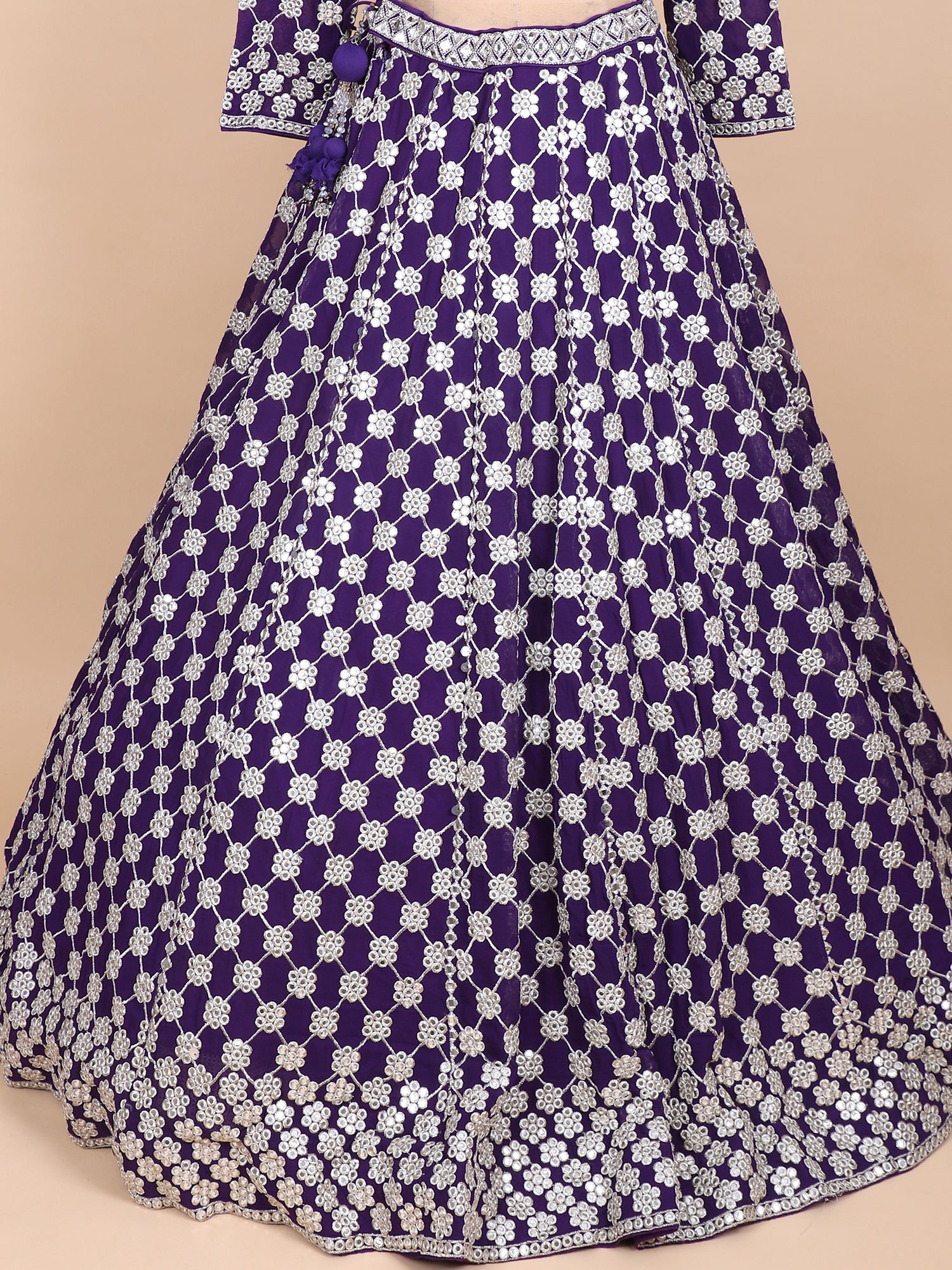 Elegant Orchid Georgette Lehenga For Special Events