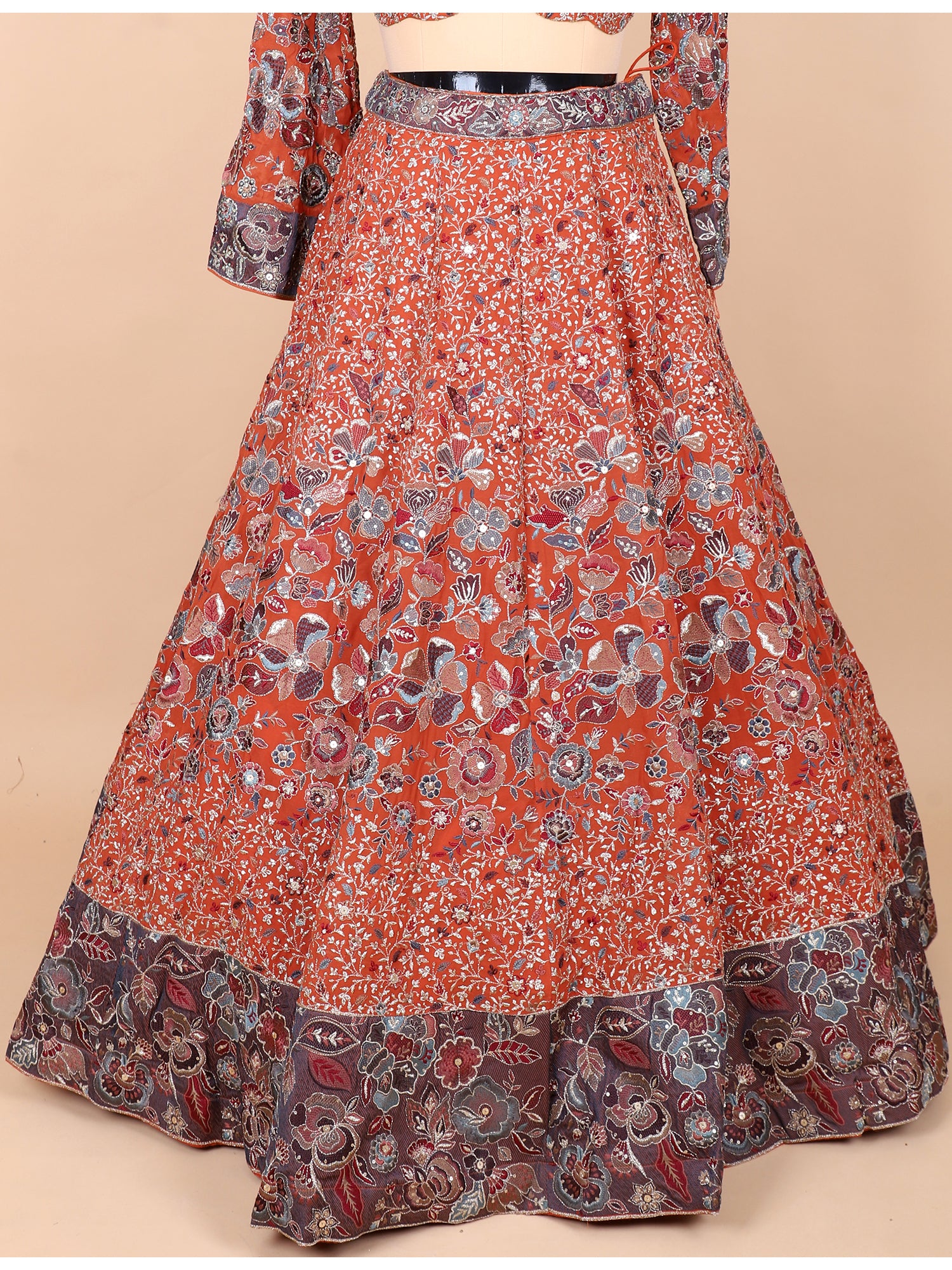 Majestic Mustard Georgette Lehenga For Festive Occasions