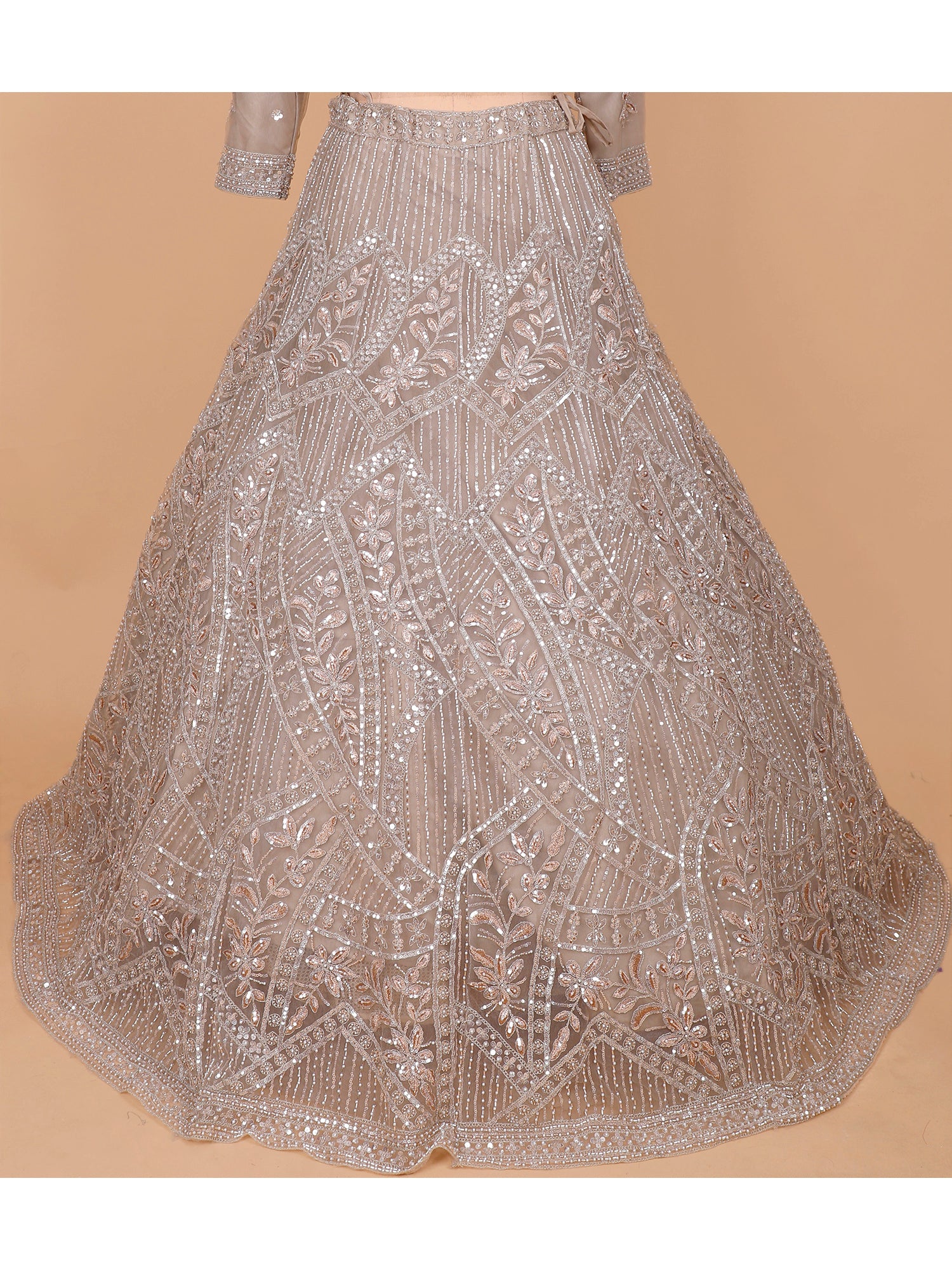 Velvet Bridal Lehenga With Heavy Thread